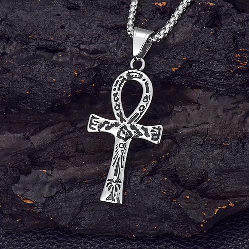 Miniatura 4 de Regalos de Navidad de acero inoxidable Crucifijo Crucifijo colgante collar para hombres, religioso Jesús católico, joyería católica, regalos de