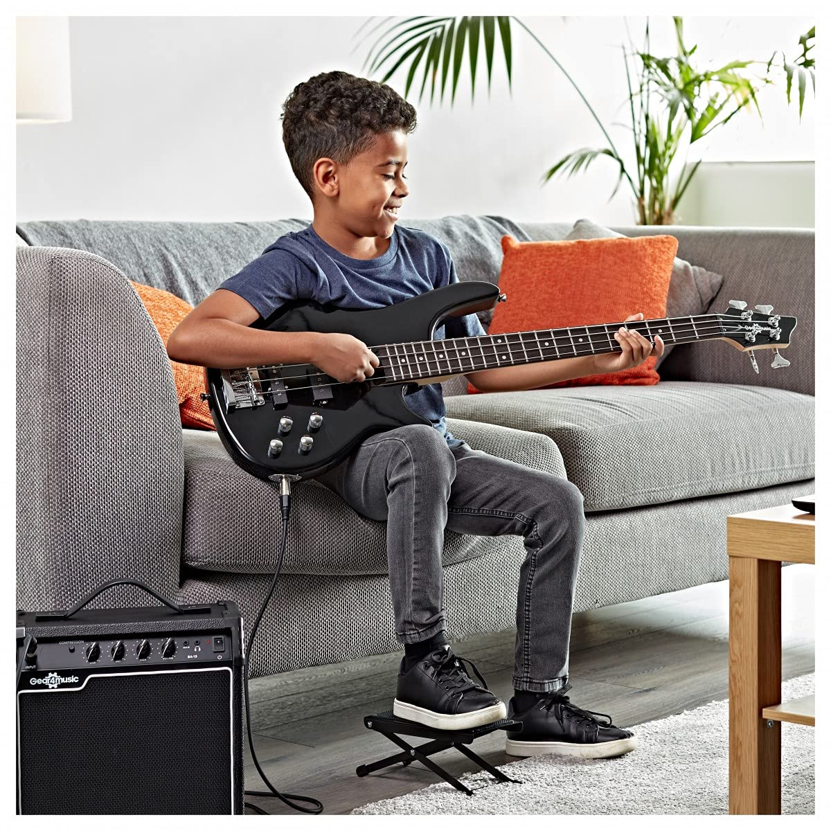 Basso Elettrico Chicago Per Principianti - Kit Completo Con Ampli Rosso - Foto 2