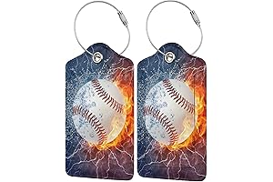 Personalized Baseball Luggage Tag - Distinctive Travel Companion for Sports Enthusiasts