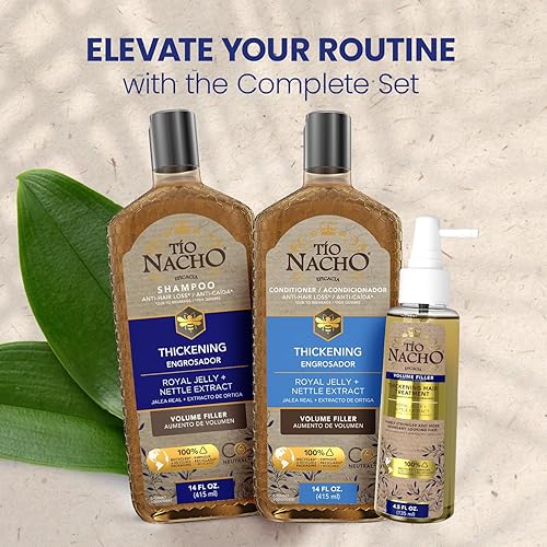 Miniatura 7 de Tio Nacho Thickening Shampoo & Conditioner Set for Thinning Hair – Hair Loss Shampoo for Men & Women + Thickening Conditioner with Natural Extracts
