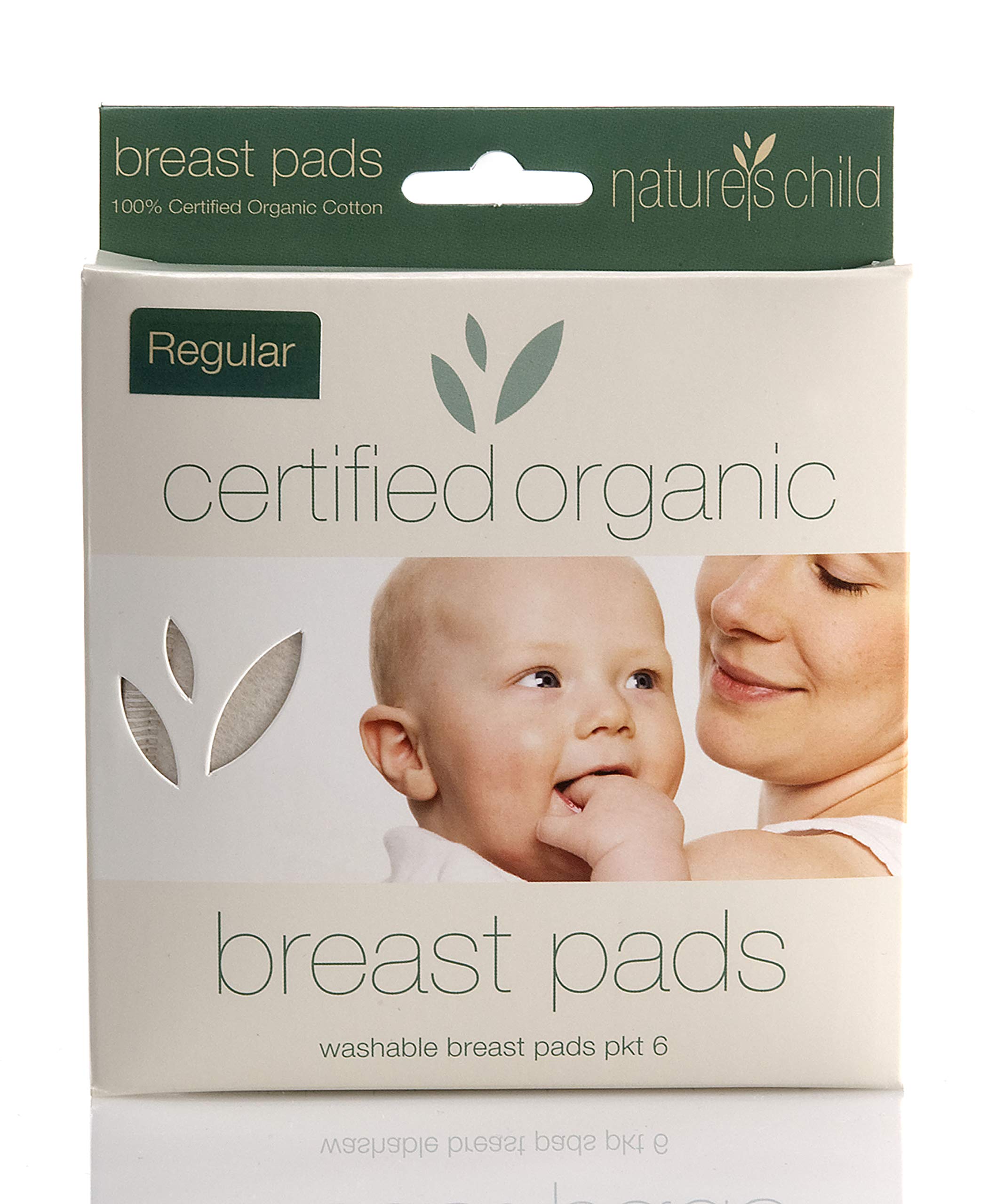 Reusable Breast Pads Organic Cotton 6pk - ACO Certified Organic & Natural - Australian Made - Cruelty Free & Vegan - No Synthetic Fragrance or Preservatives (Regular)