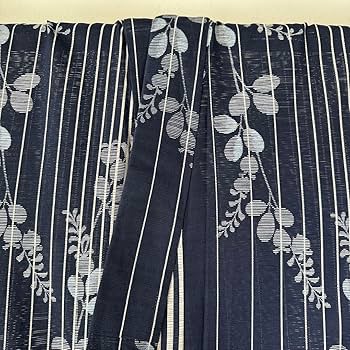 Amazon.co.jp: 現代綿呂 単色 浴衣 着物 夏物 161㎝ トールサイズ 紺