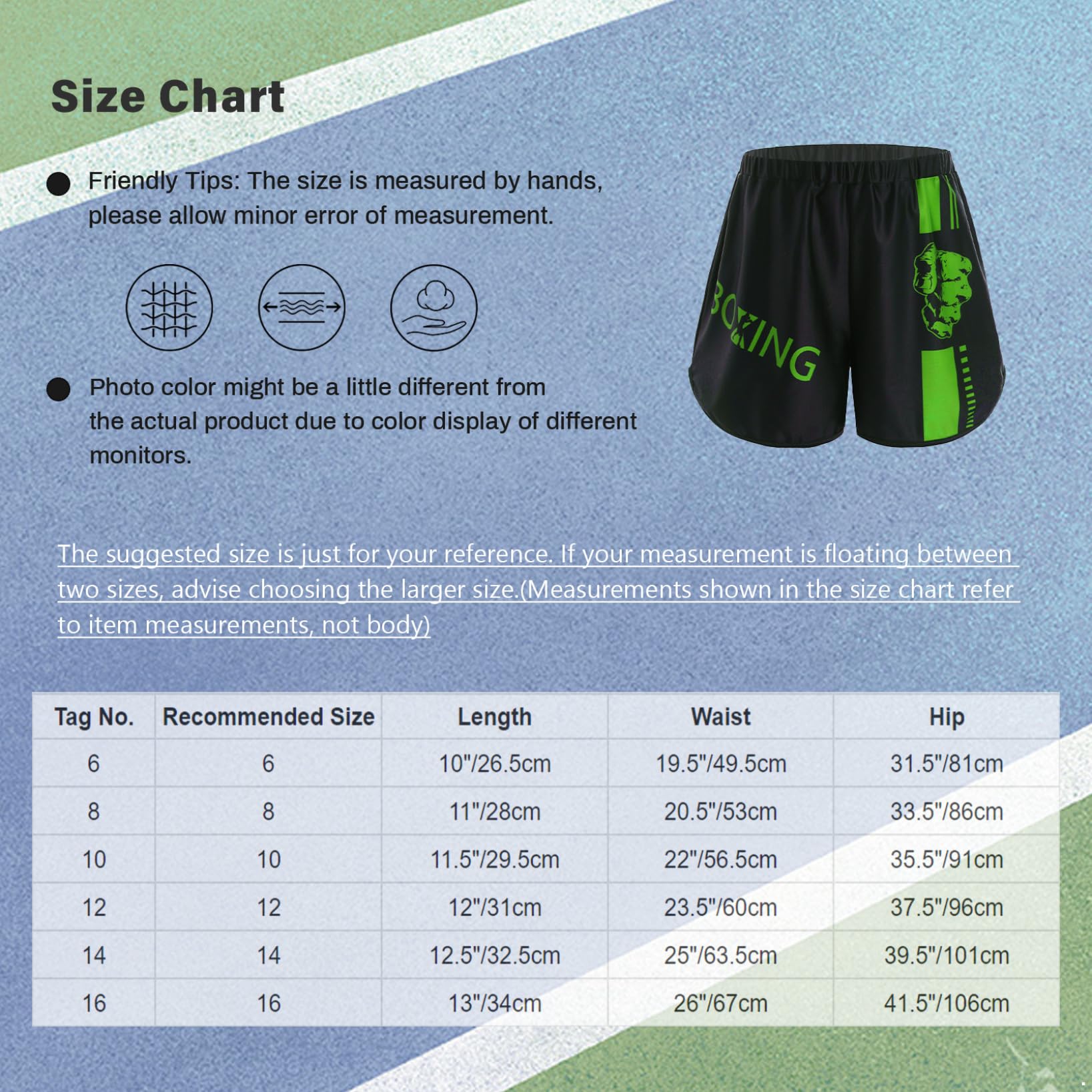 Pantalones cortos de boxeo muay thai para niño MMA kickboxing artes marciales 5-16 años