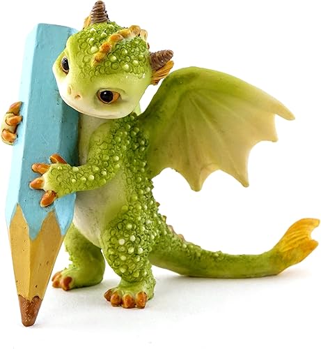 Miniatura 6 de Top Collection Rex The Green Dragon - Mini figura coleccionable de fantasía (orbe de cristal)