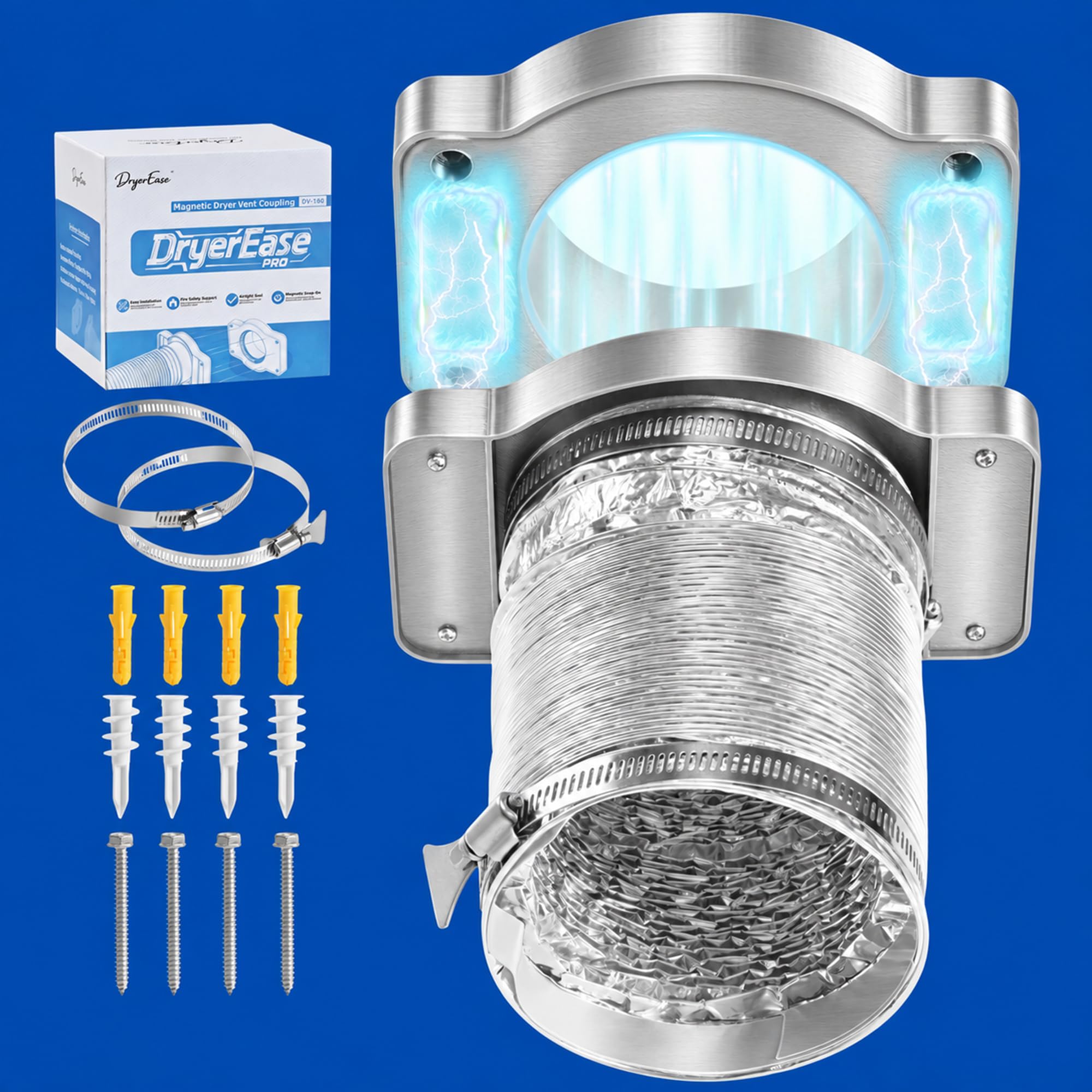 DryerEase Magnetic Dryer Vent Connector Kit