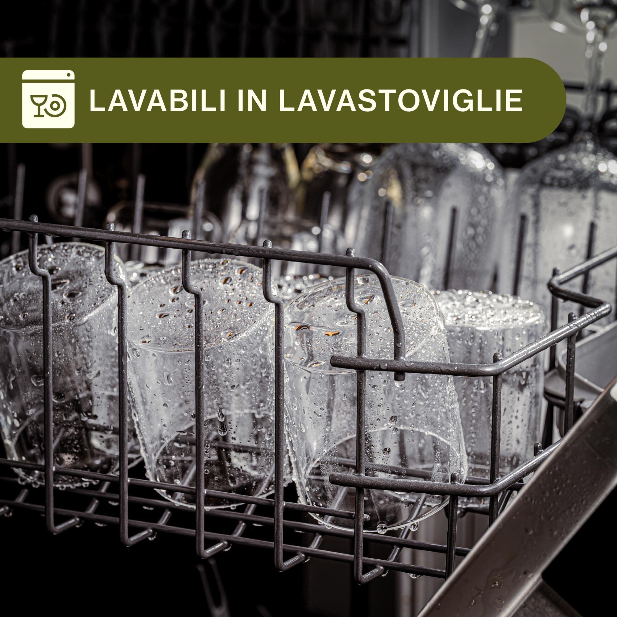 Praknu Set Barattoli Spezie Vetro con Coperchi - 8pcs x 250ml - Contenitori Spezie per Cucina - Ermetici - con Etichette - Lavabili in Lavastoviglie - Spezie, Erbe e Tè