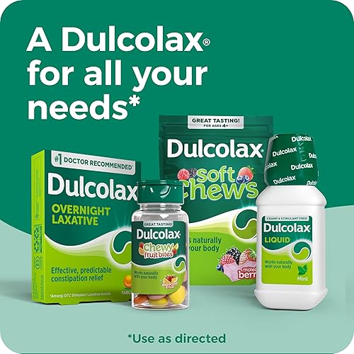 Miniatura 10 de Dulcolax Cápsulas de gel líquido laxante para suavizante de heces (25 ct) para un alivio suave, Docusate Sodium 100mg