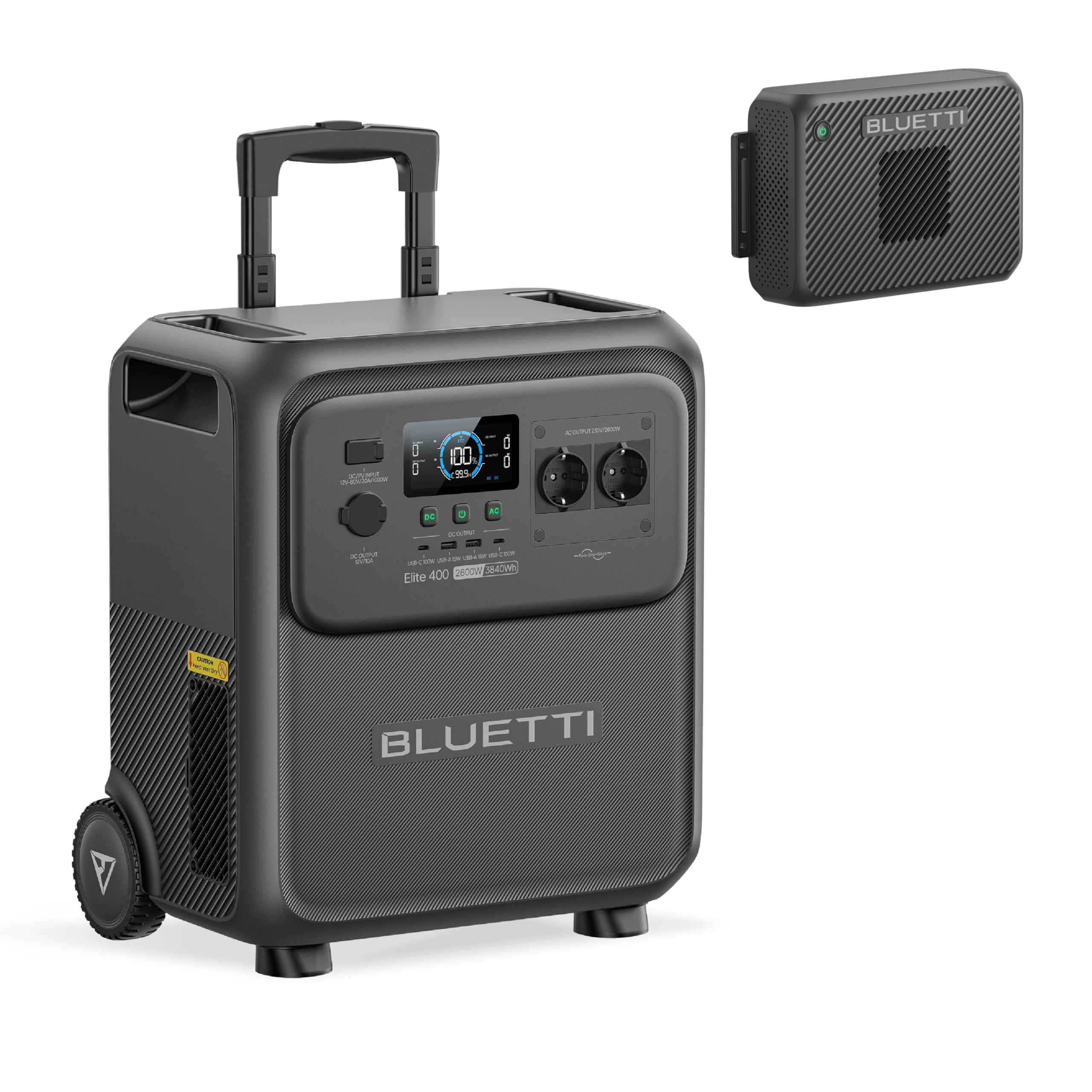 BLUETTI Elite 400 Generador Solar con Panel 350 W (Envío por Separado), Batería LFP 3840 Wh, Salidas AC 2600 W (Pico 3900 W) para Hogar, Cortes, RV y Camping — view 9