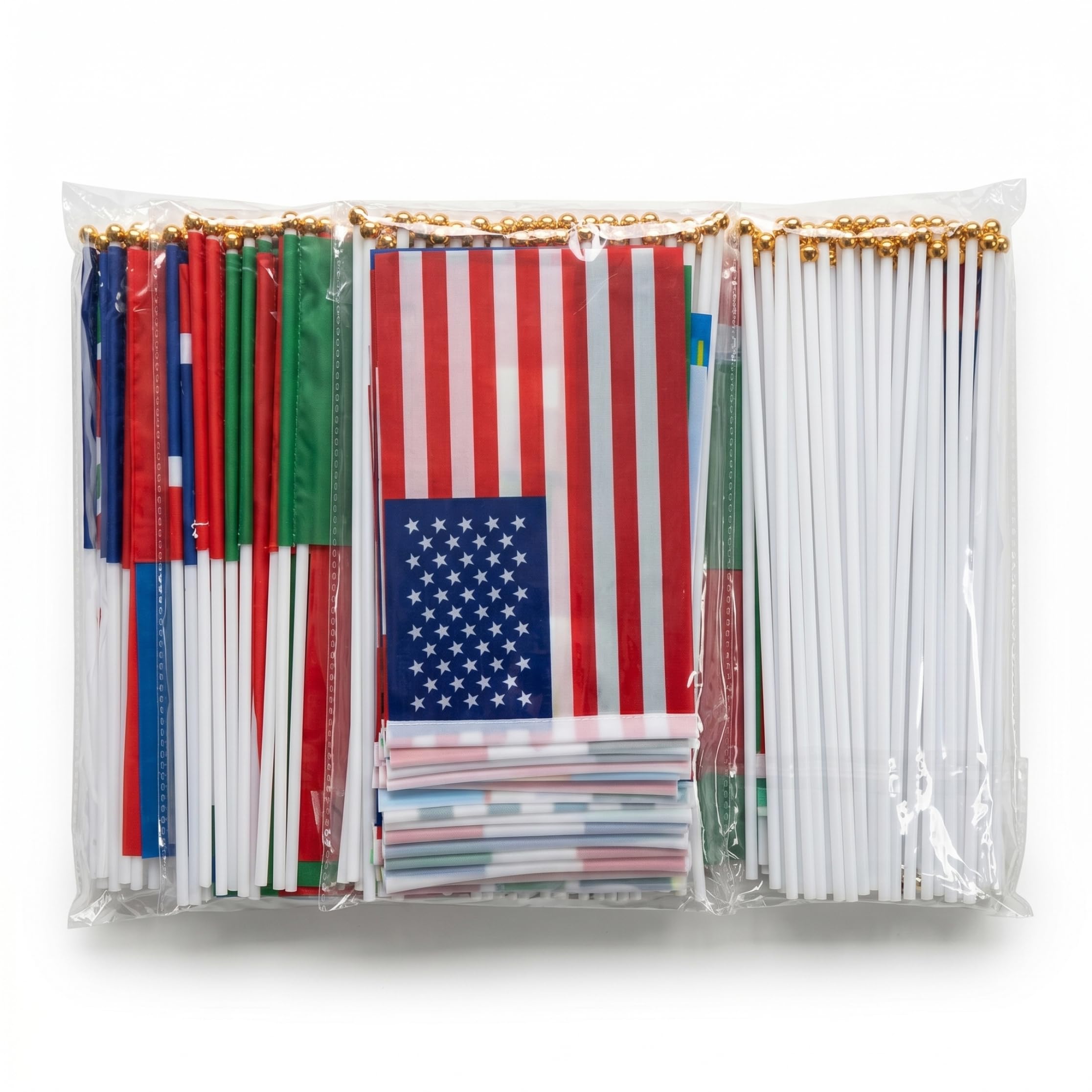 Drapeaux sur bâtons double face aux finitions soignées pour réception