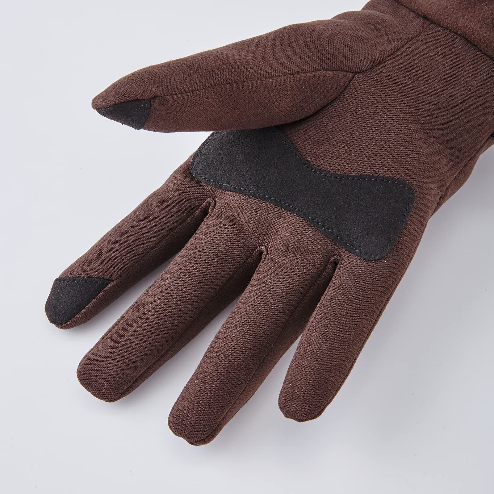 OOZi Guantes de invierno para hombre y mujer, guantes térmicos para pantalla táctil, resistentes al viento, forro de peso medio para correr, ciclismo, conducción, senderismo