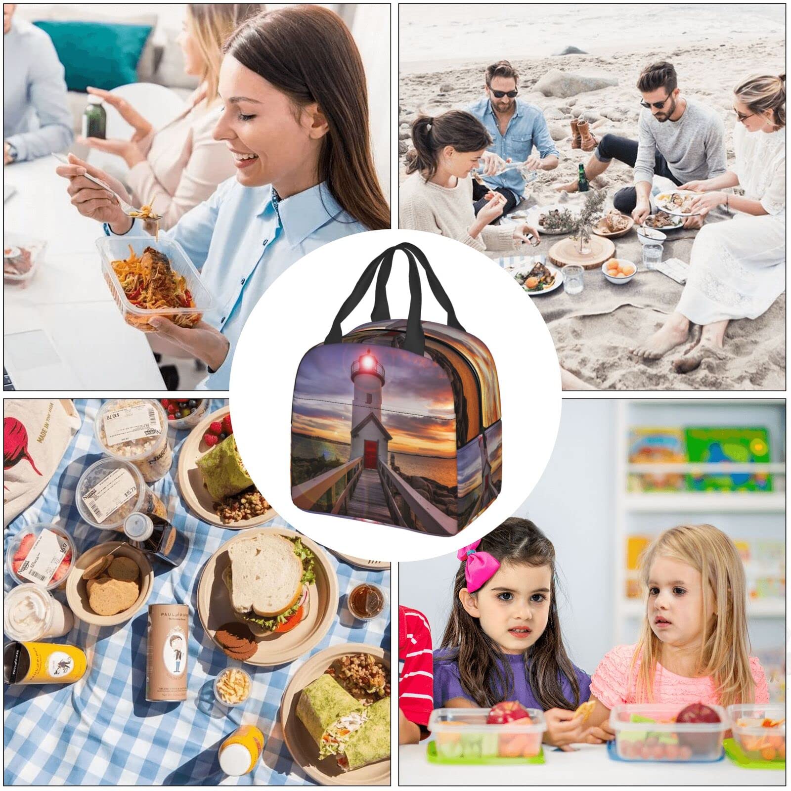 Borsa termica per il pranzo a forma di pinguino, per donne e uomini, borsa termica per il pranzo, per lavoro, viaggi, scuola, colore 4