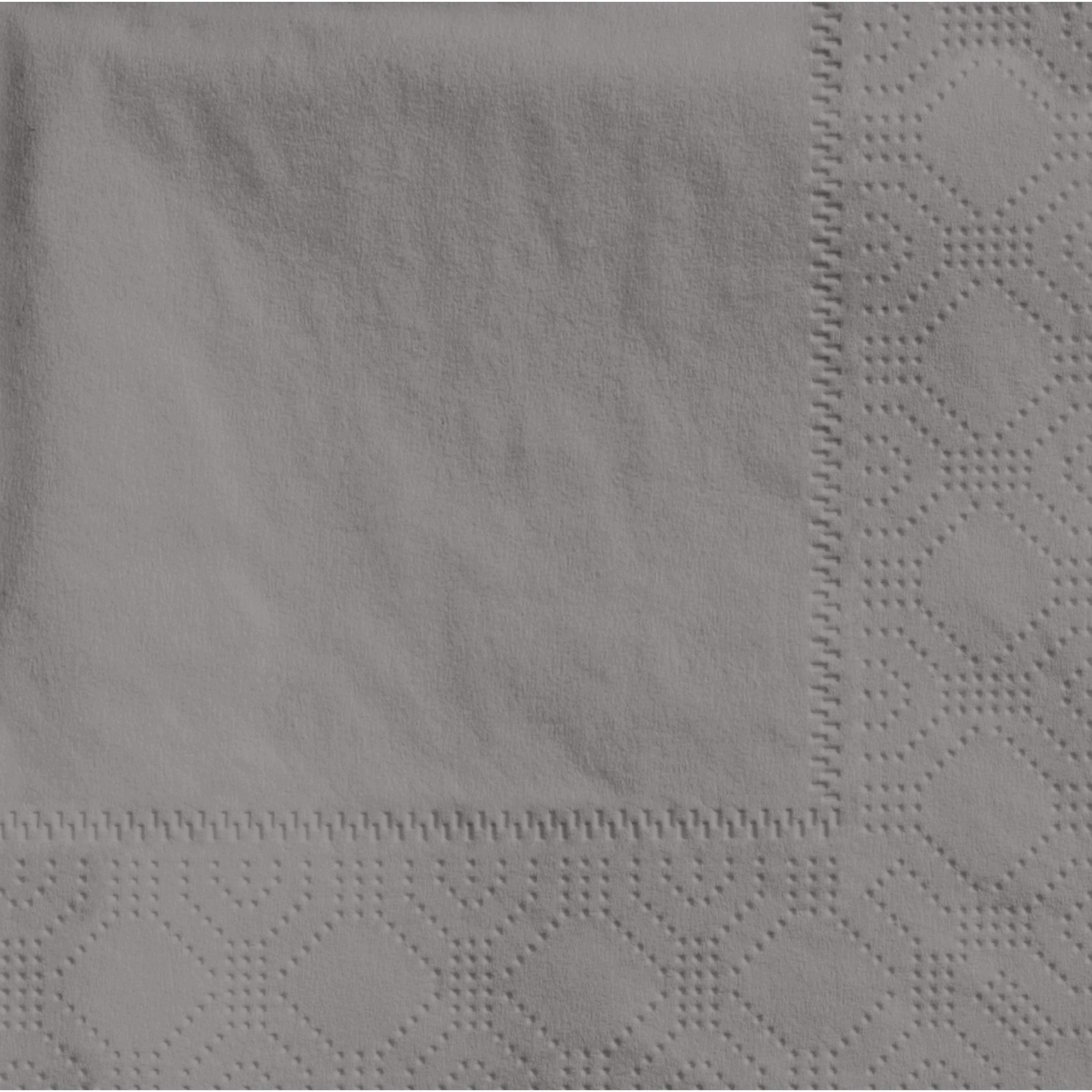 8.5" x 4.25" Linen-Like Natural Onyx Gray Guest Towels by Hoffmaster – 16", Paper, Gray, Pack of 500, Model 856799