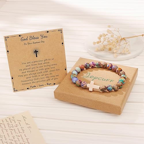 Miniatura 6 de JoycuFF Pulseras de cruz para mujer, joyería cristiana católica religiosa de fe religiosa de Pascua, joyería cristiana católica significativa,