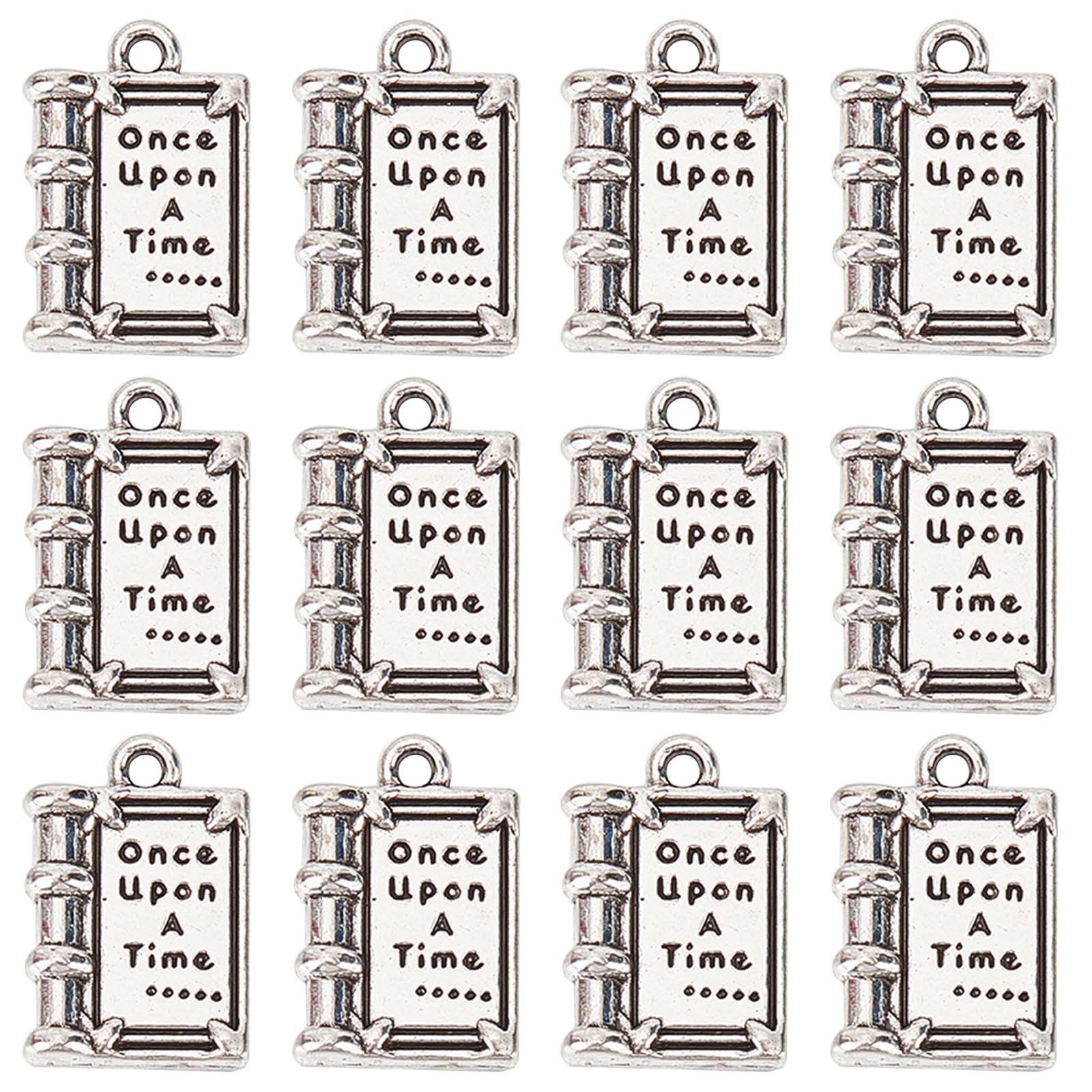 SUNNYCLUE 1 Box 80Pcs Book Charms Inspirational Message Charms Graduation Book Bulk School Inspiration Words 2023 for Jewellery Making DIY Craft Memorial Gift Graduate