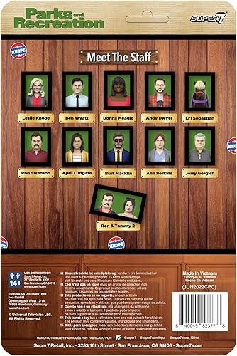 Vista 29 de Super7 Parks and Recreation Andy Dwyer (rata) - Figura de acción de Parques y Recreación de 3.75 pulgadas con accesorios, colección clásica