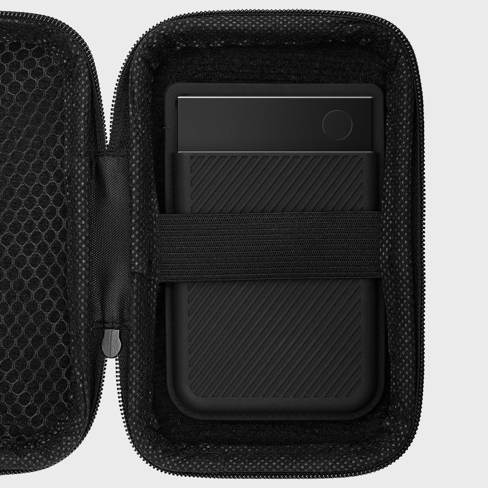 Estuche de Viaje rígido Geekria Compatible con Note AI y Note Pro, Incluye Funda Protectora de Silicona y Caja de Almacenamiento para Viajes con guardado de Cables (Negro)