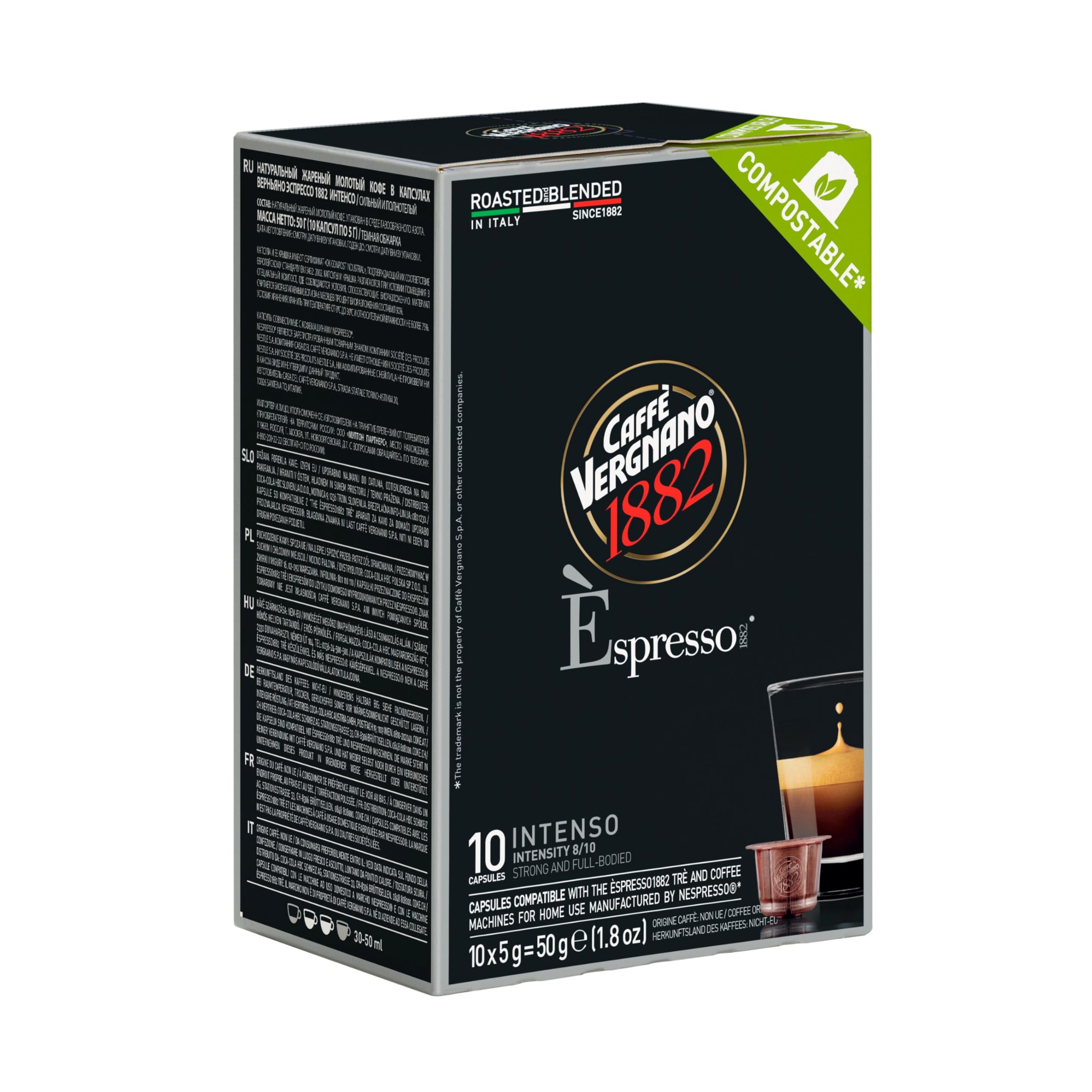 Espresso INTENSO Nespresso Compatible Coffee Capsules x 10