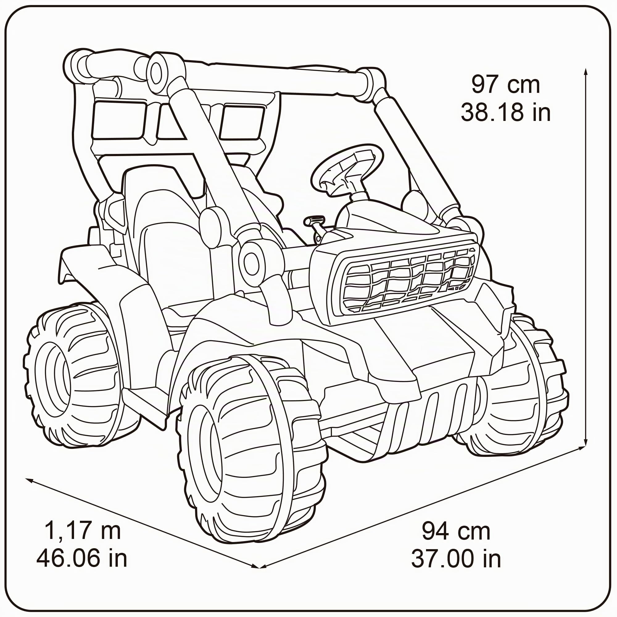 Feber Buggy - Voiture électrique 2 Places pour garçons et Filles à partir de 3 Ans, 12V (Famosa 800012472)
