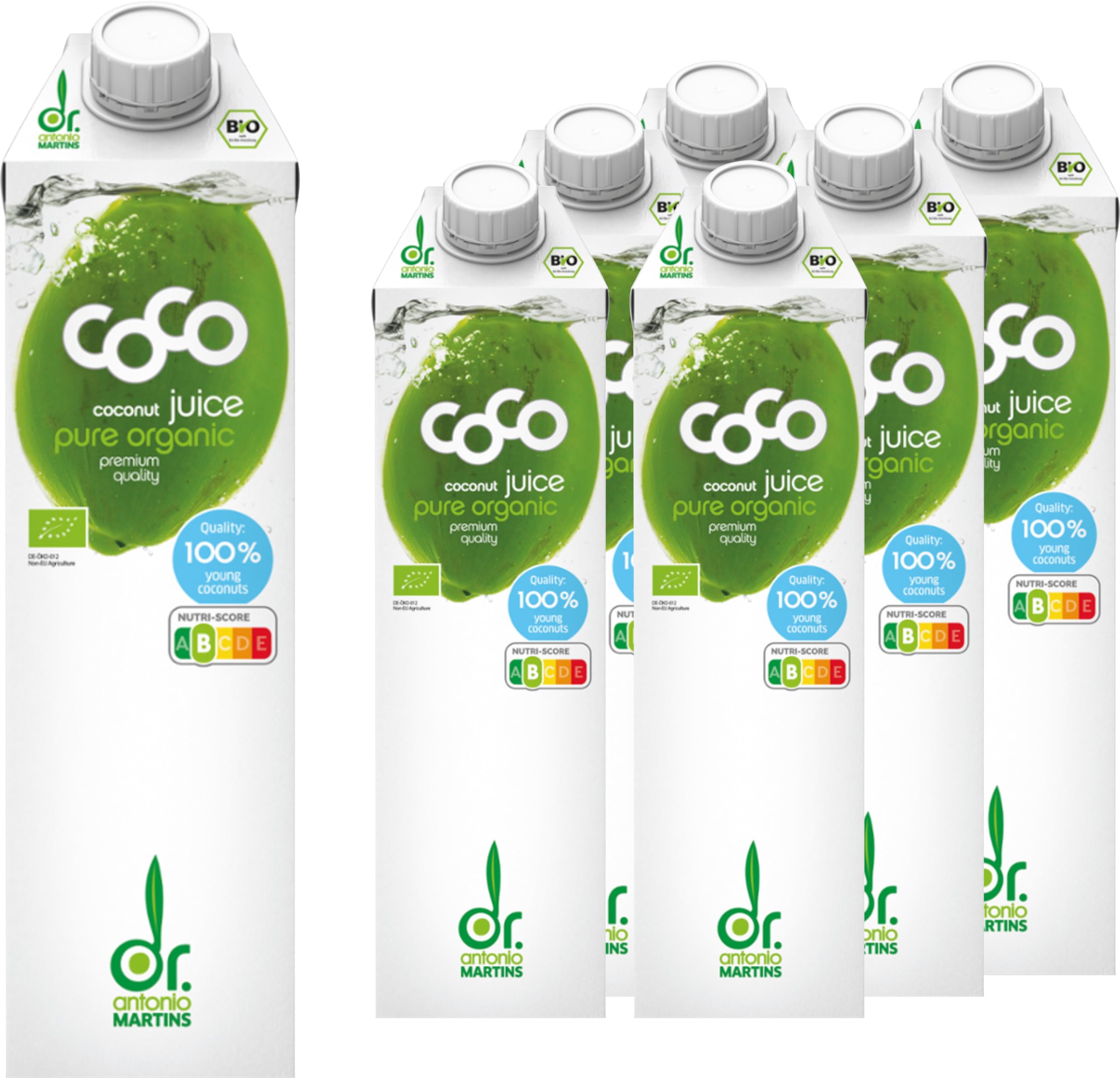 Dr. Antonio Martins Bio Coco Juice Pur (6 x 1000 ml)