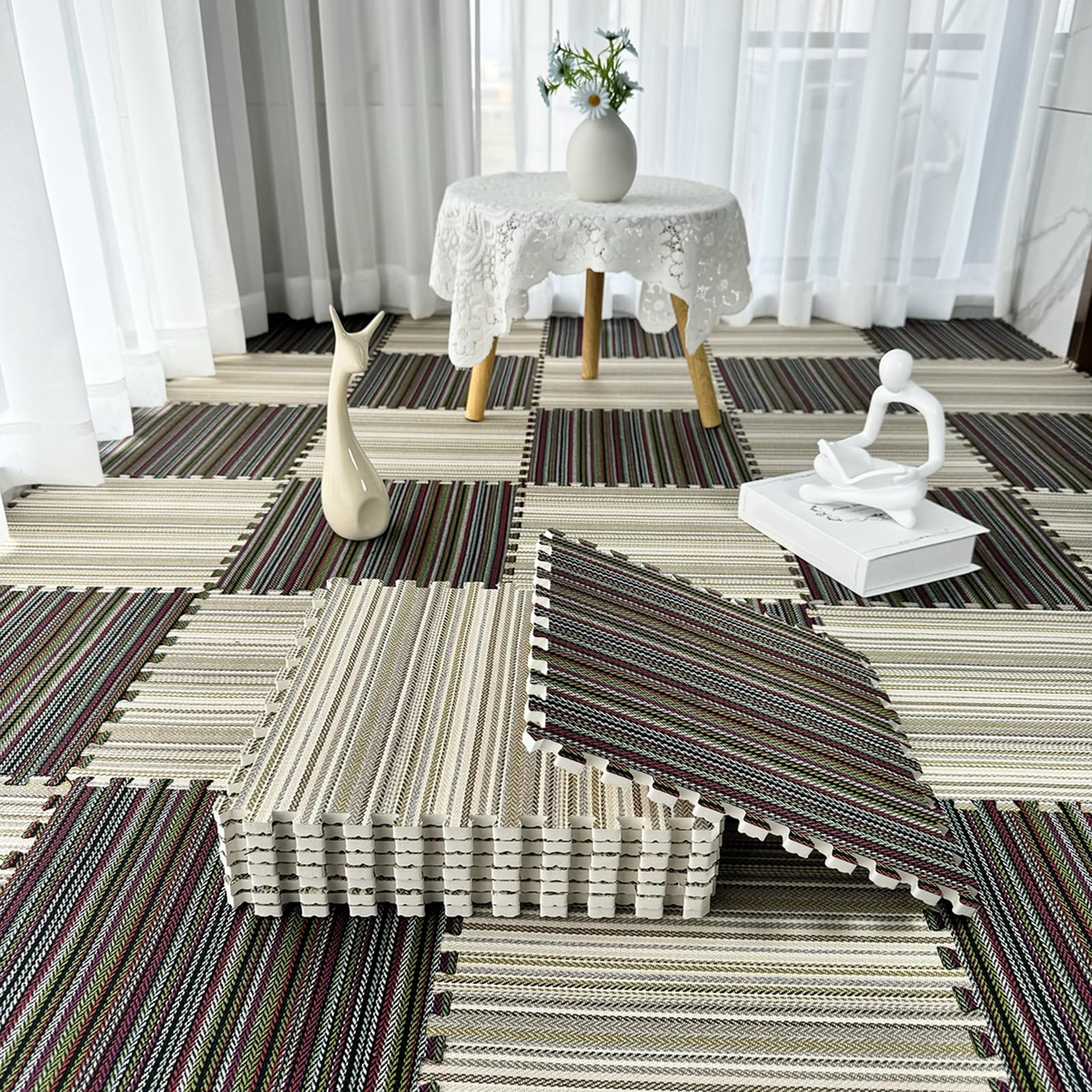 Tapis de sol en mousse protecteur pour sécuriser la chambre d'enfant et le sport