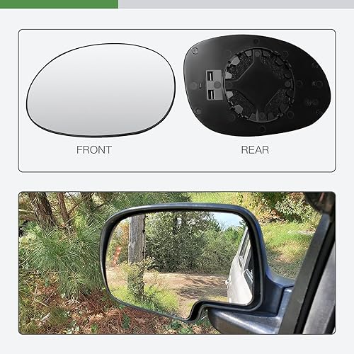 Miniatura 3 de SCITOO Espejo retrovisor lateral de cristal para el lado izquierdo del conductor, apto para 2004-2010 para Chevy EXPRESS para GMC Savana sin