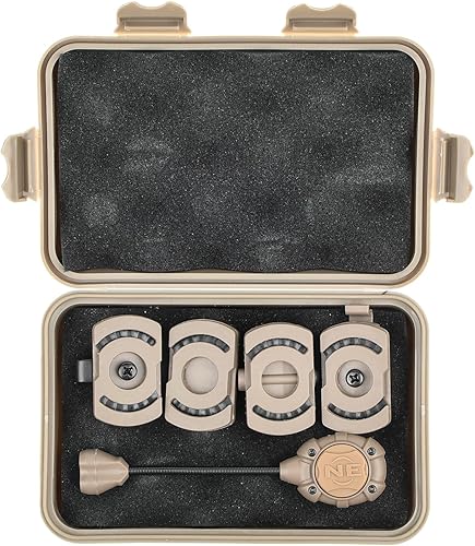 Miniatura 7 de Luz táctica militar para casco con IR + lámpara LED roja, luz de señal de supervivencia con 4 accesorios de montaje para casco Mich rápido, sistema