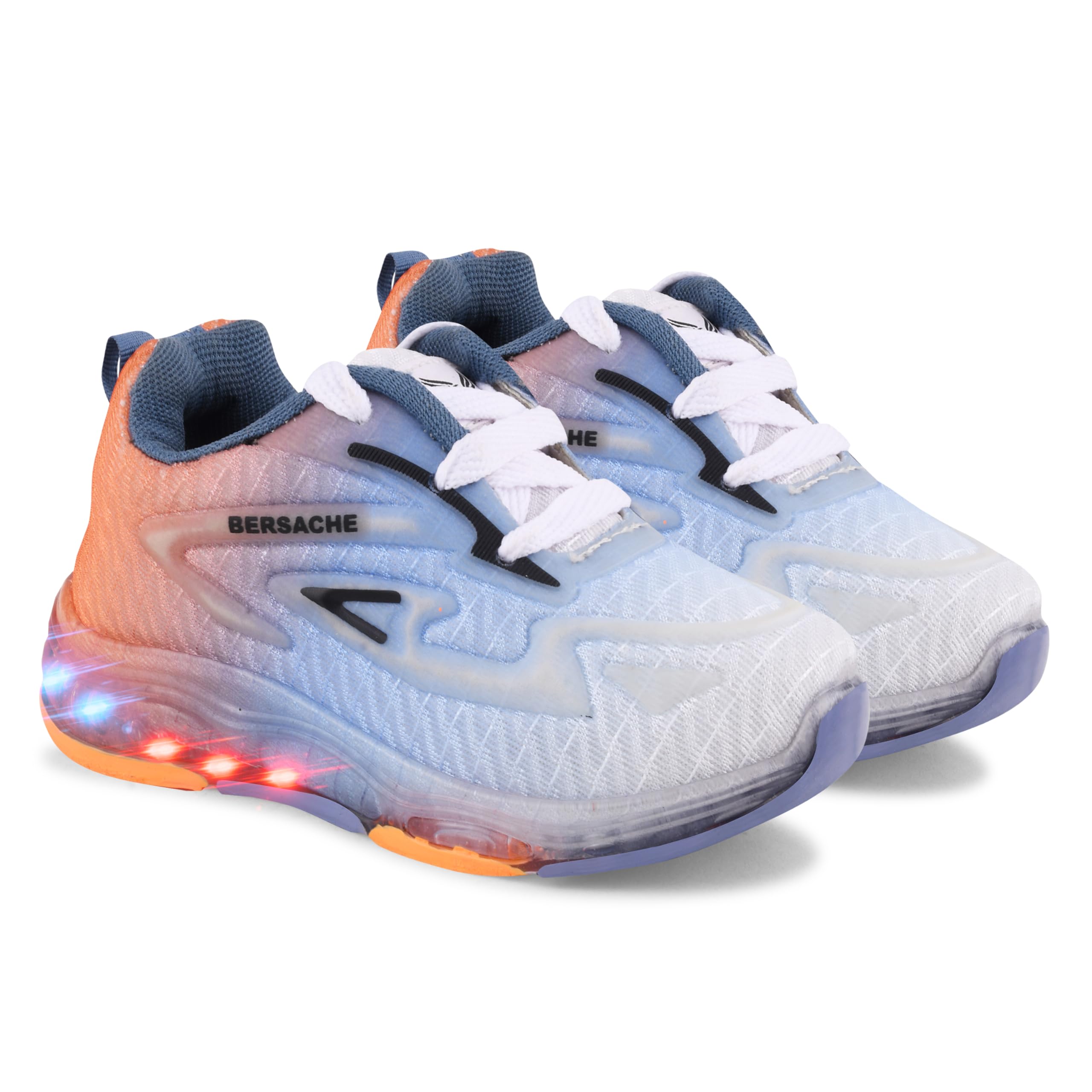 BERSACHE Premium LED Light, Trending Stylish Shoes for Boys and Girls-Orange (B0DB5TLCN5) Amazon Price History, Amazon Price Tracker