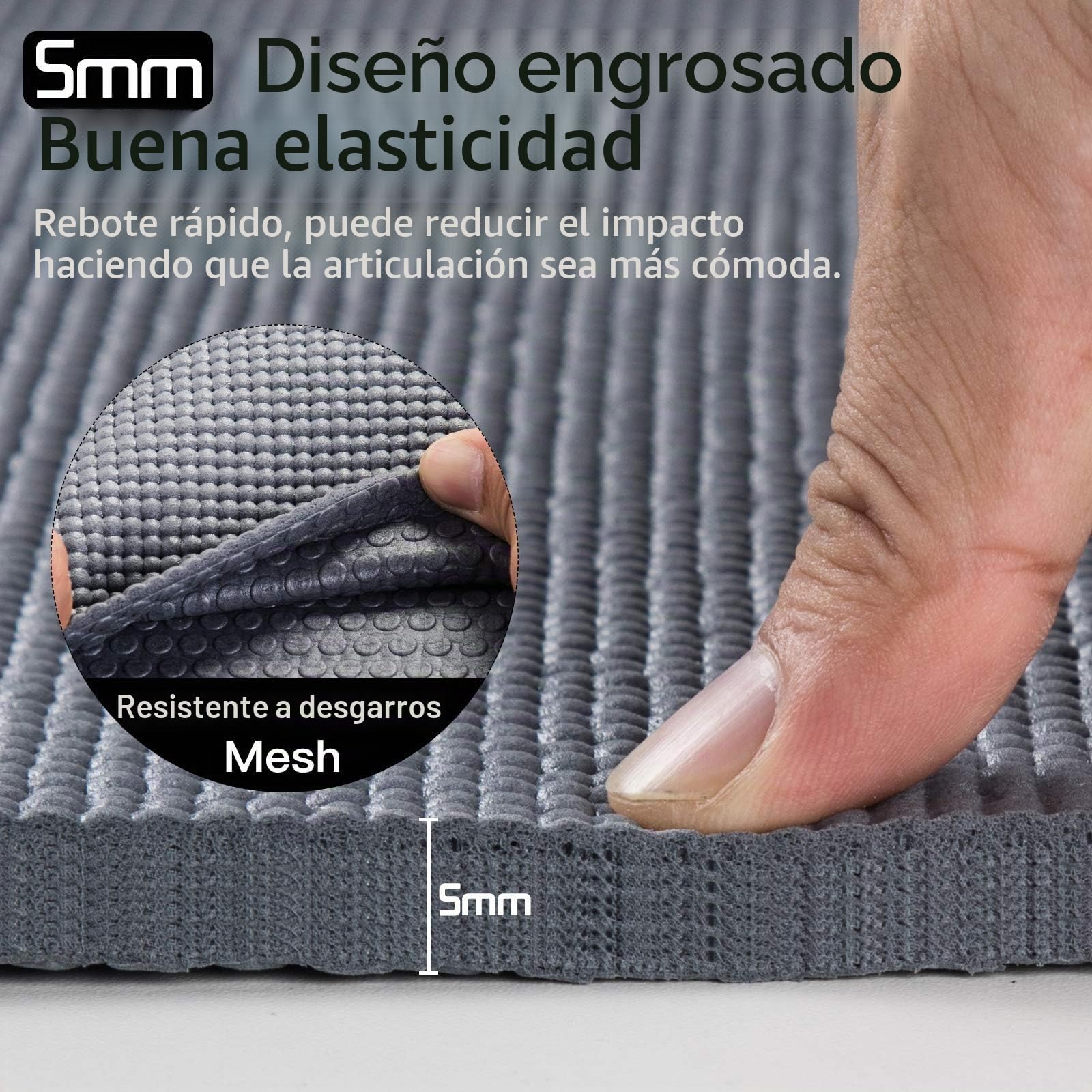 Avoalre - Alfombrilla de viaje plegable antideslizante | Plegable y transportable, antideslizante, apto para pilates, estiramiento, viene con bolsa de transporte