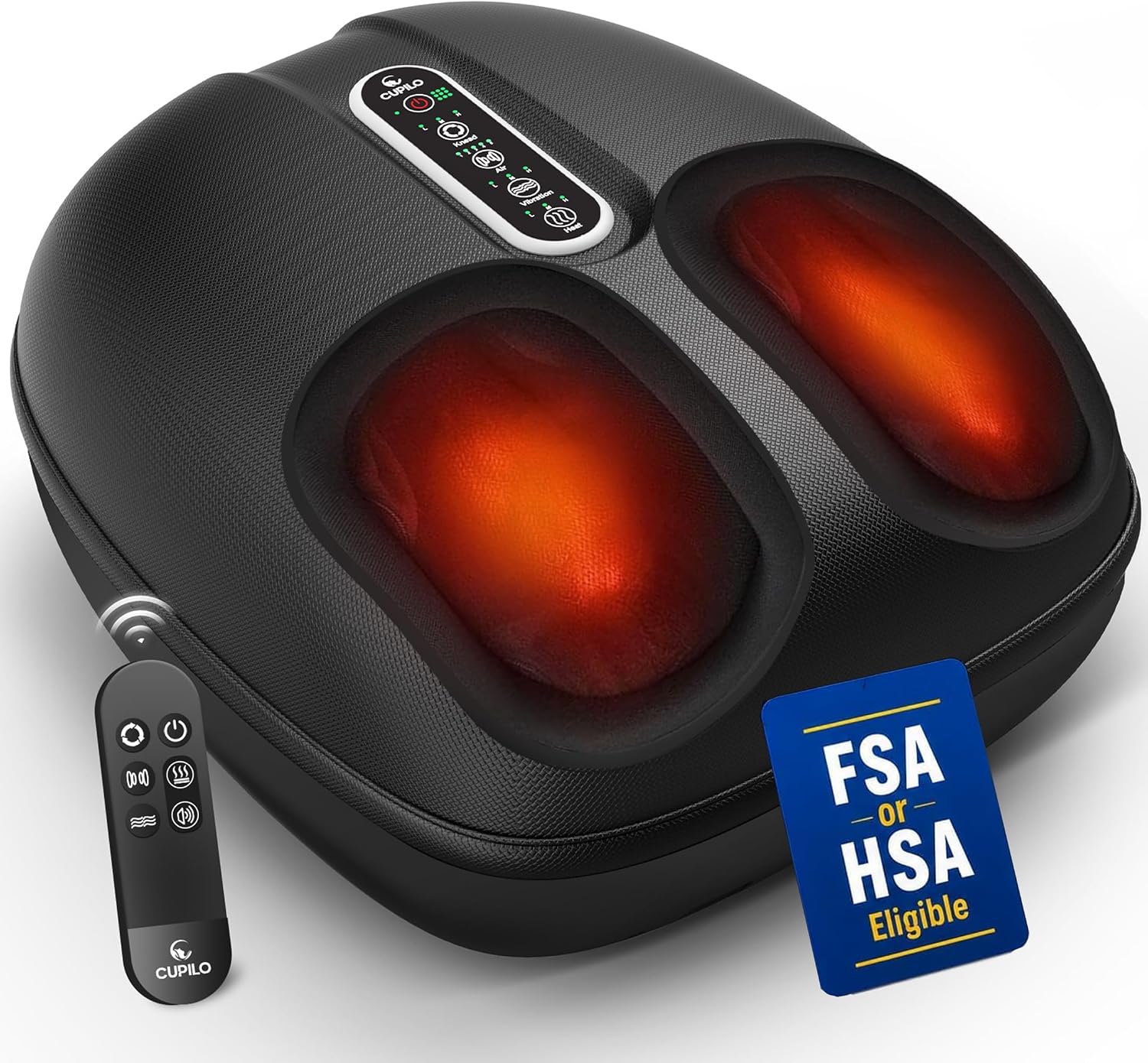 CuPiLo Foot Massager with Heat for Plantar Fasciitis, FSA Eligible HSA