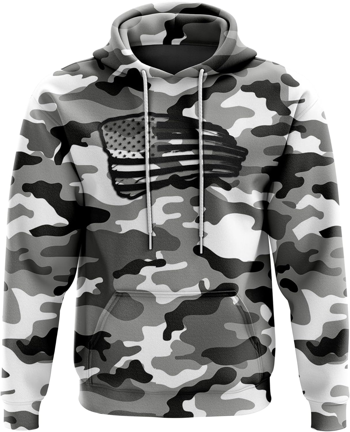 Tactical Pro Supply Patriotic Camo Flag Heavyweight Hoodies for Men and Women