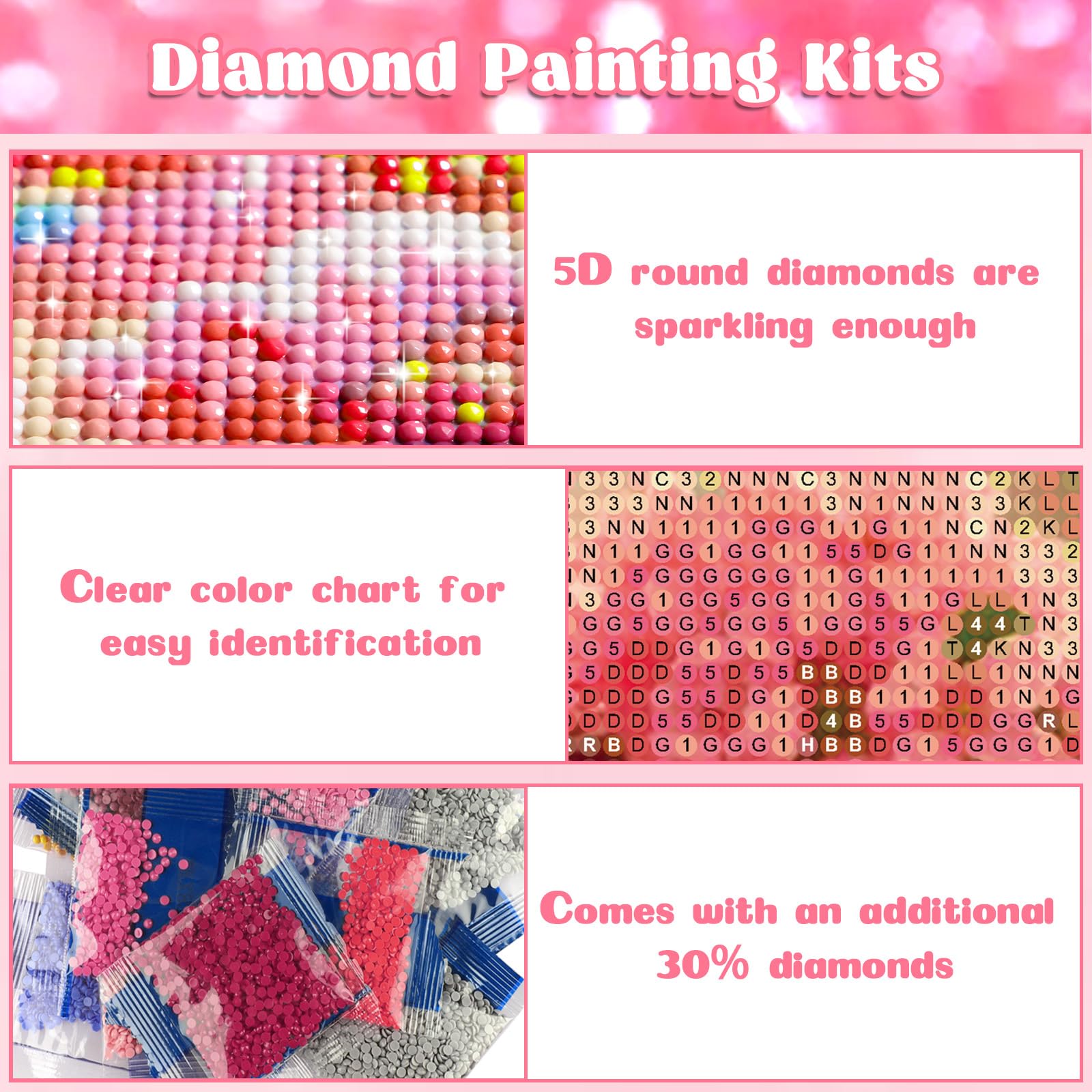 Acudotr Diamant-Malerei-Set „Vogel“ – 5D DIY Diamantbild, 30x30 Cm, Voll Bedeckt, Inkl. Werkzeug