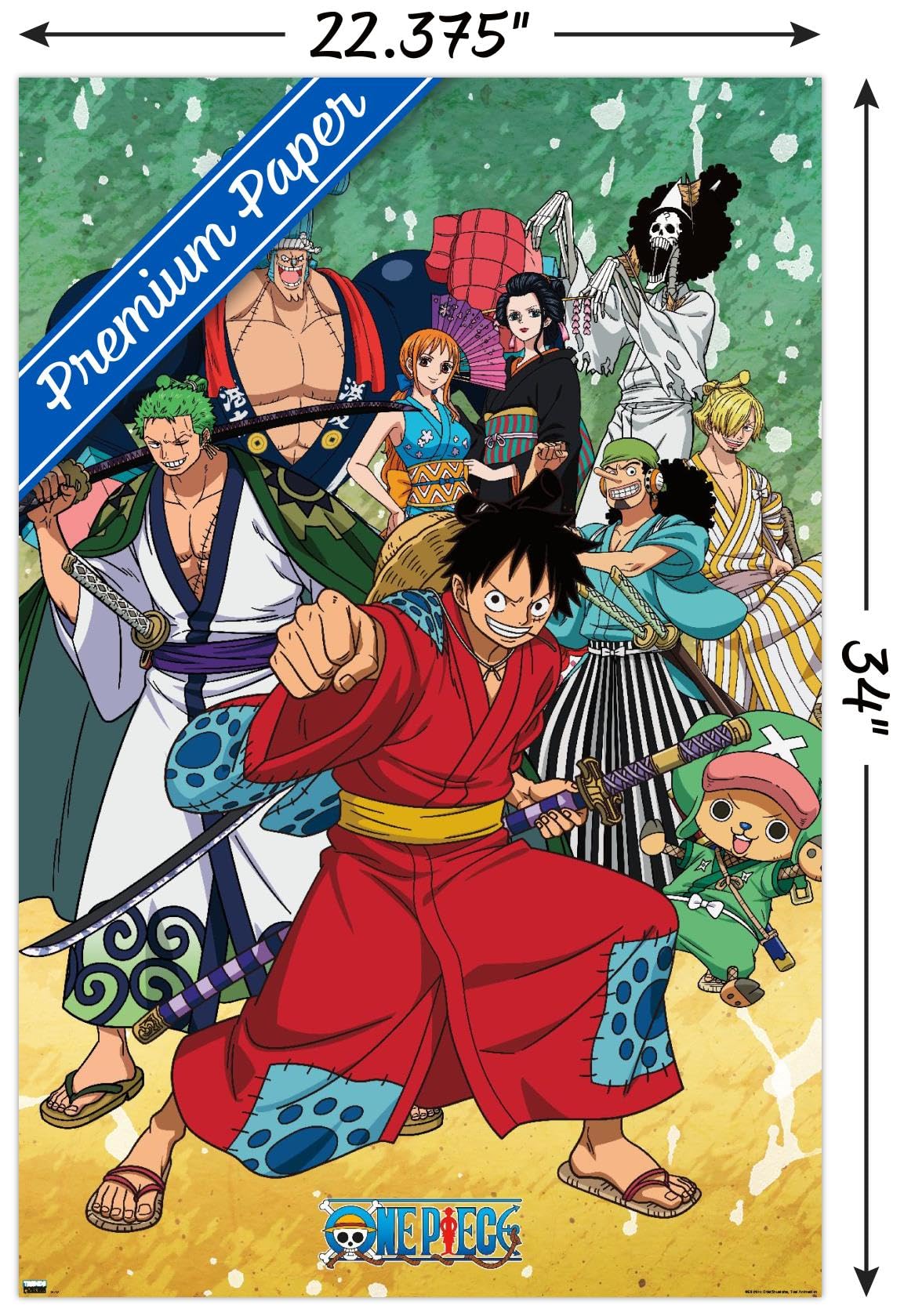 Amazon.com: One Piece: Wano Country - Samurai Crew Wall Poster