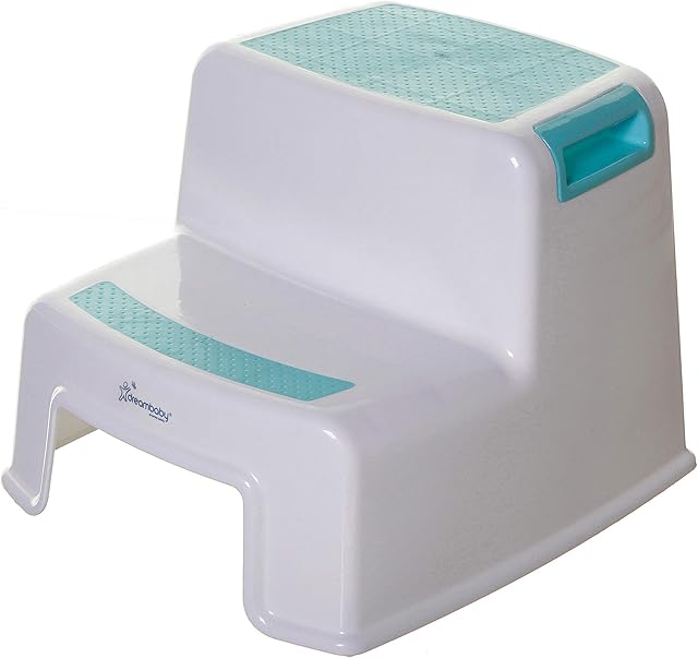 Dreambaby 2-UP Step Stool - Toddlers Stool - Slip Resistant - Aqua-Model G685