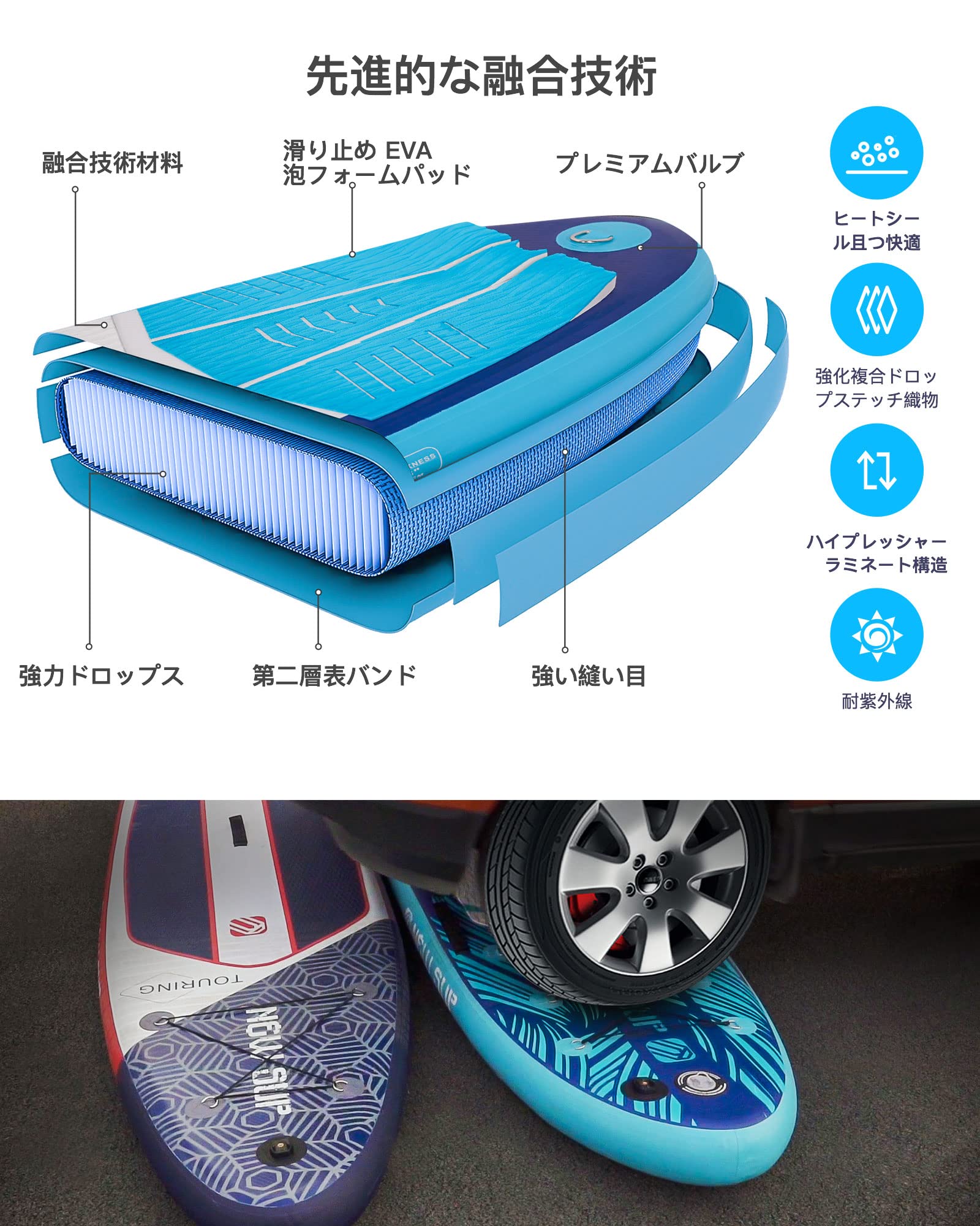 Amazon | SUPボードスタンドアップパドルボードインフレータブル