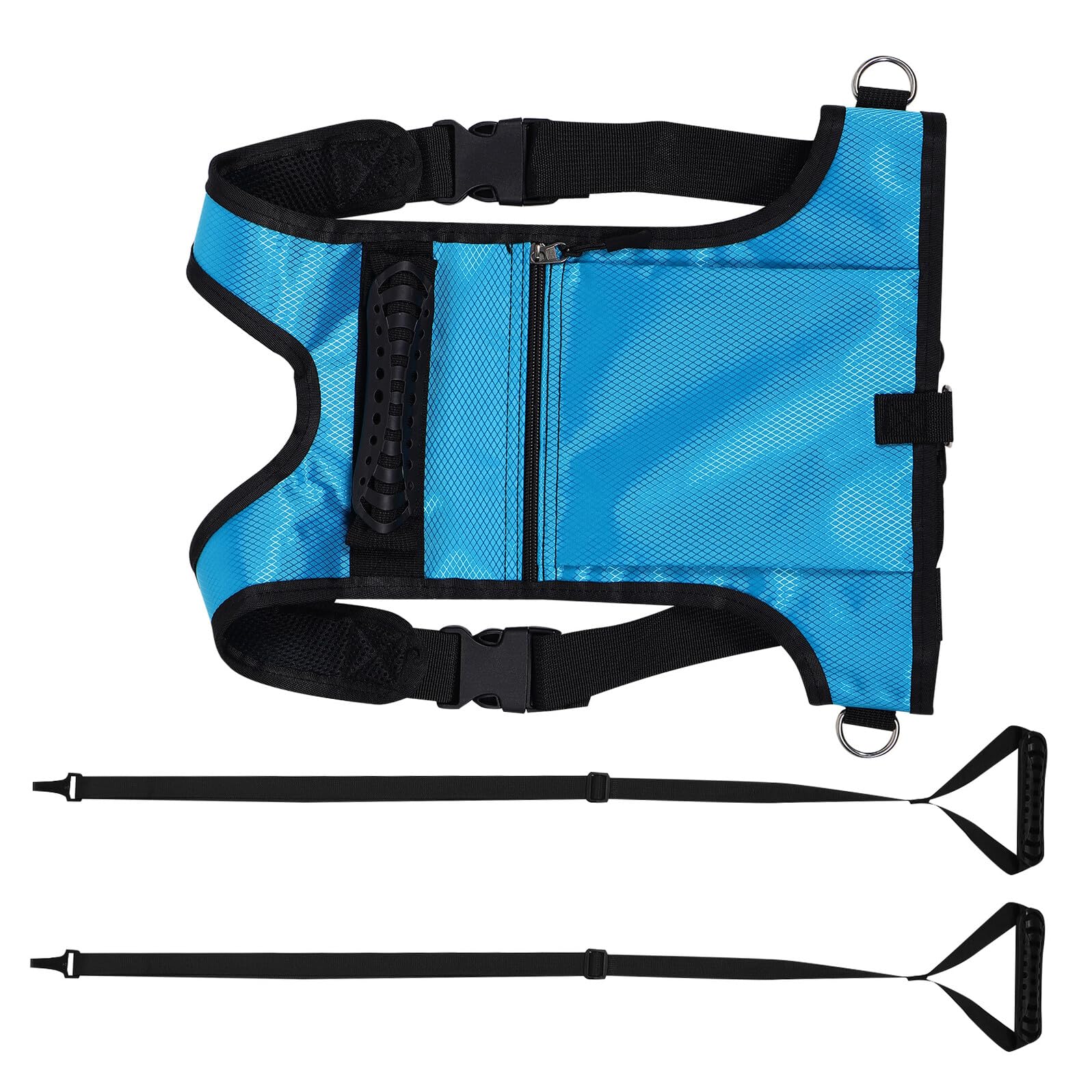 Toyvian Harnais d'entraînement au Ski garçon Fille avec Pochette Dorsale Laisse de sécurité réglable pour débutants Harnais Respirant Snowboard pour contrôle et prévention des Chutes