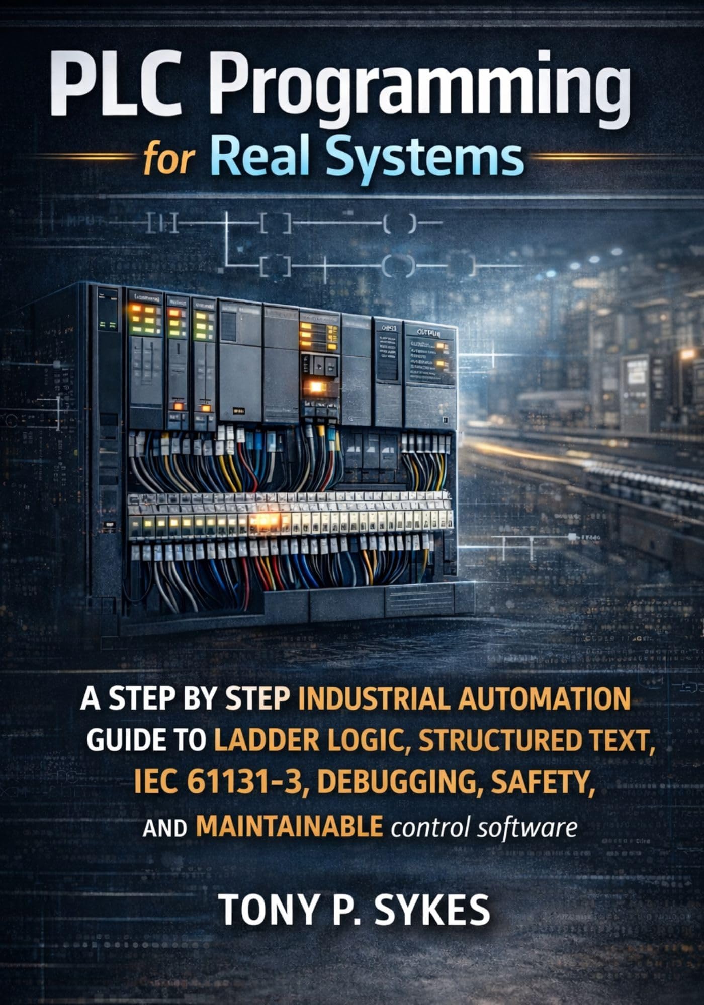 PLC Programming for Real Systems: A step by step industrial automation guide to ladder logic, structured text, IEC 61131-3, debugging, safety, and maintainable control software