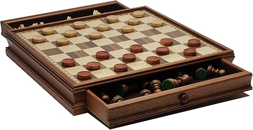 Miniatura 6 de WE Games - Juego de ajedrez y damas francés Staunton con tablero de 152in y piezas pesadas 30in