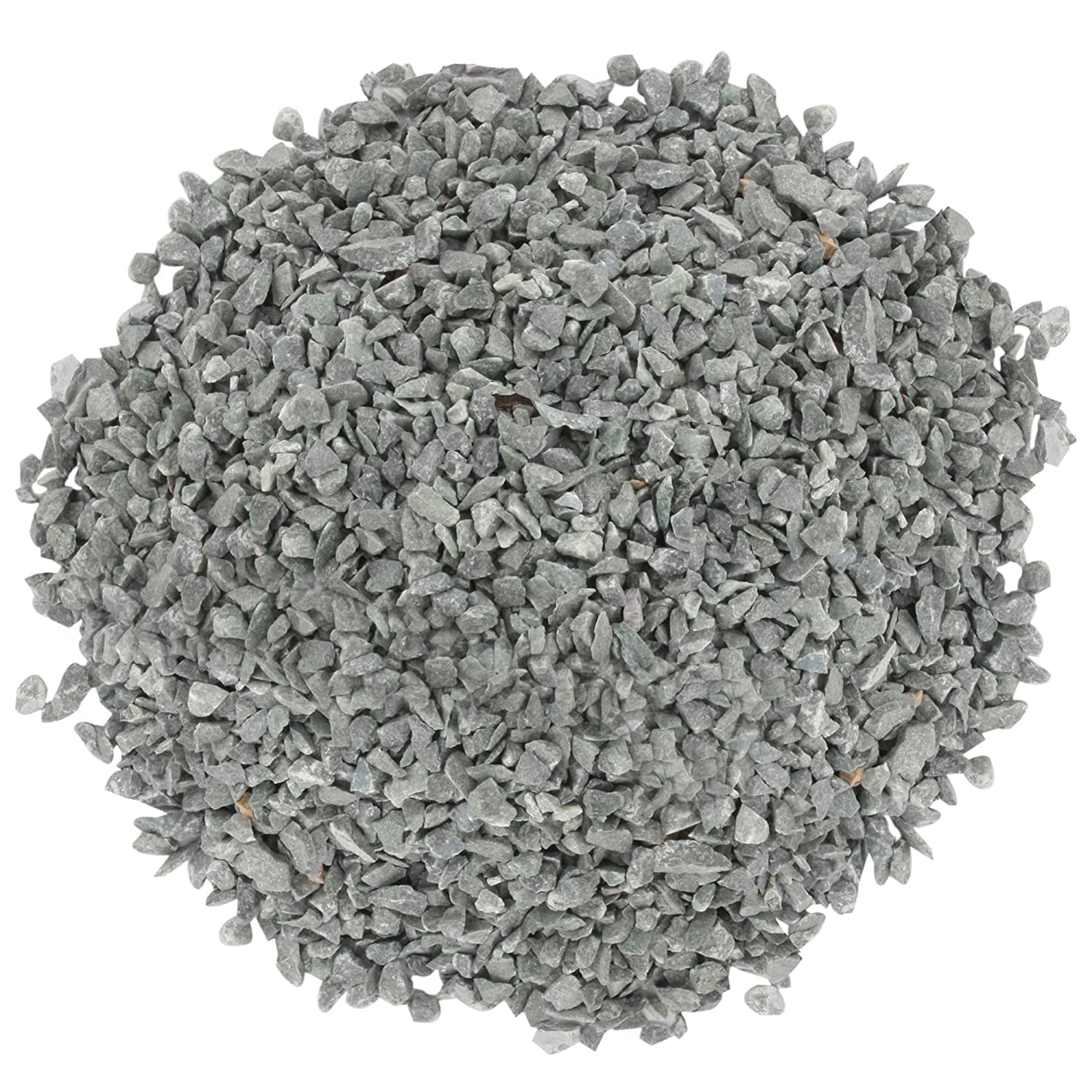 JCC Amazing Stones Natural Tumbled Gravel Stone Chips for Garden and Landscape Decoration Natural Gravel Stones (3kg, Grey)