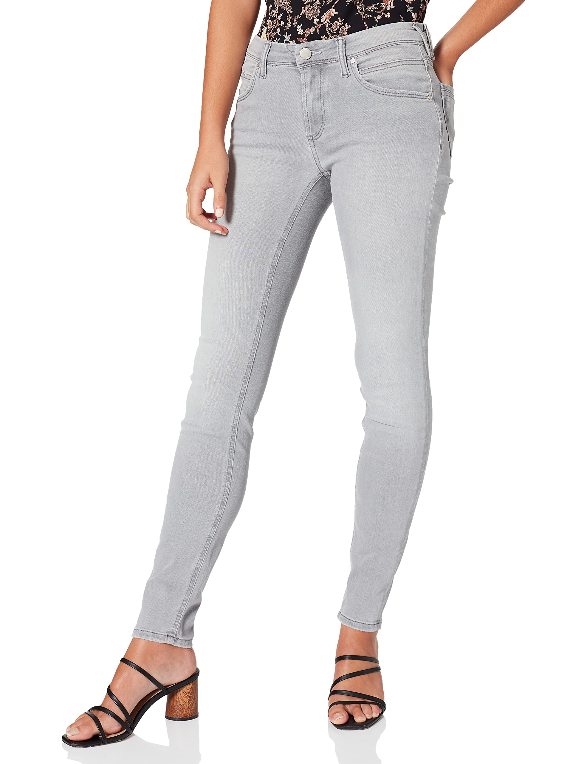 Marc O'Polo Denim Damen ALVA, lässige Damen Jeans, Damen Hose im Used-Look, hochwertige Denim Jeans mit schmalem Schnitt