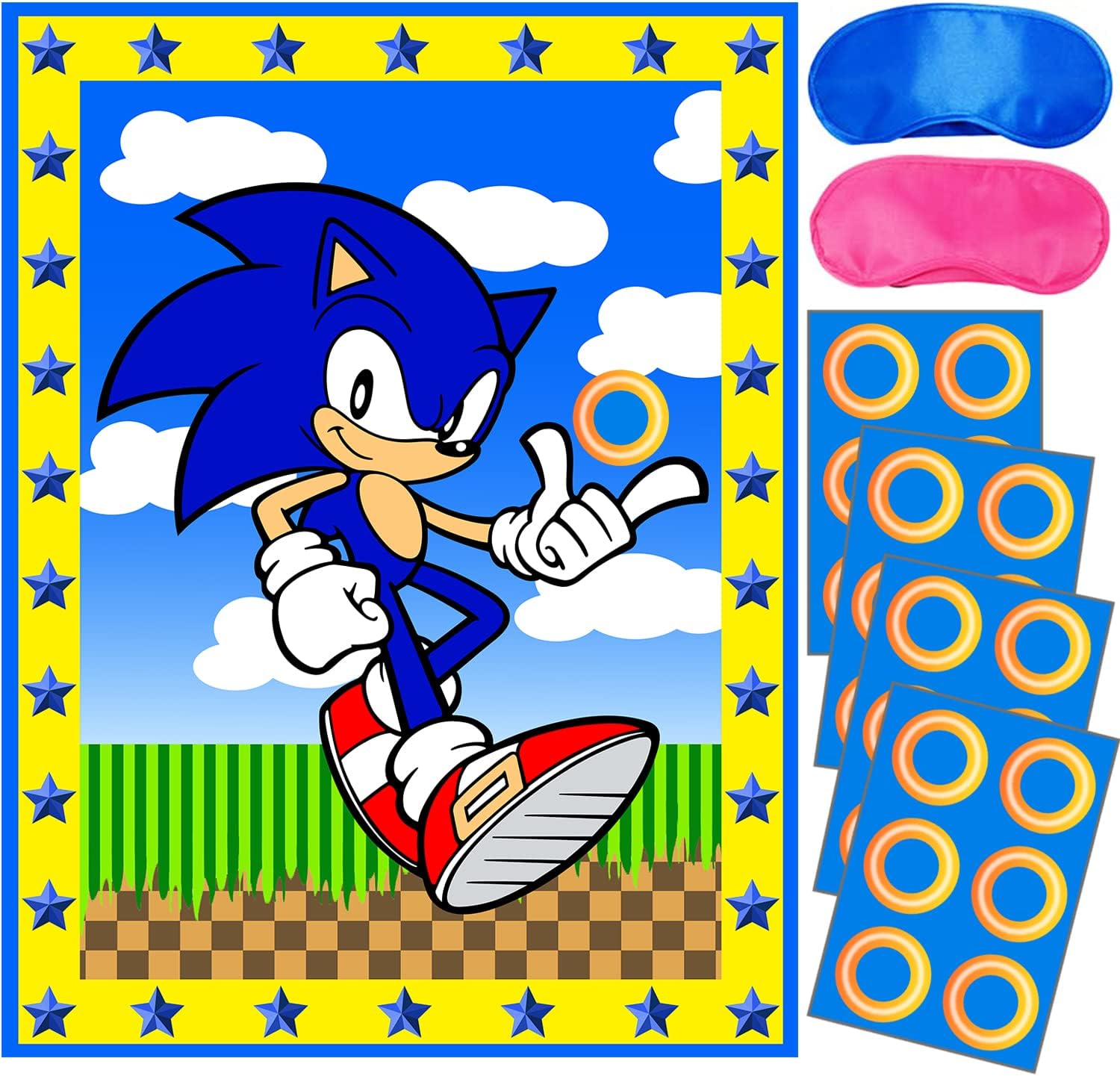 Koop Sonic Birthday Party Supplies Pin The Rings On Sonic Party Games Koop Sonic Birthday Party Supplies Pin The Rings On Sonic Party Games