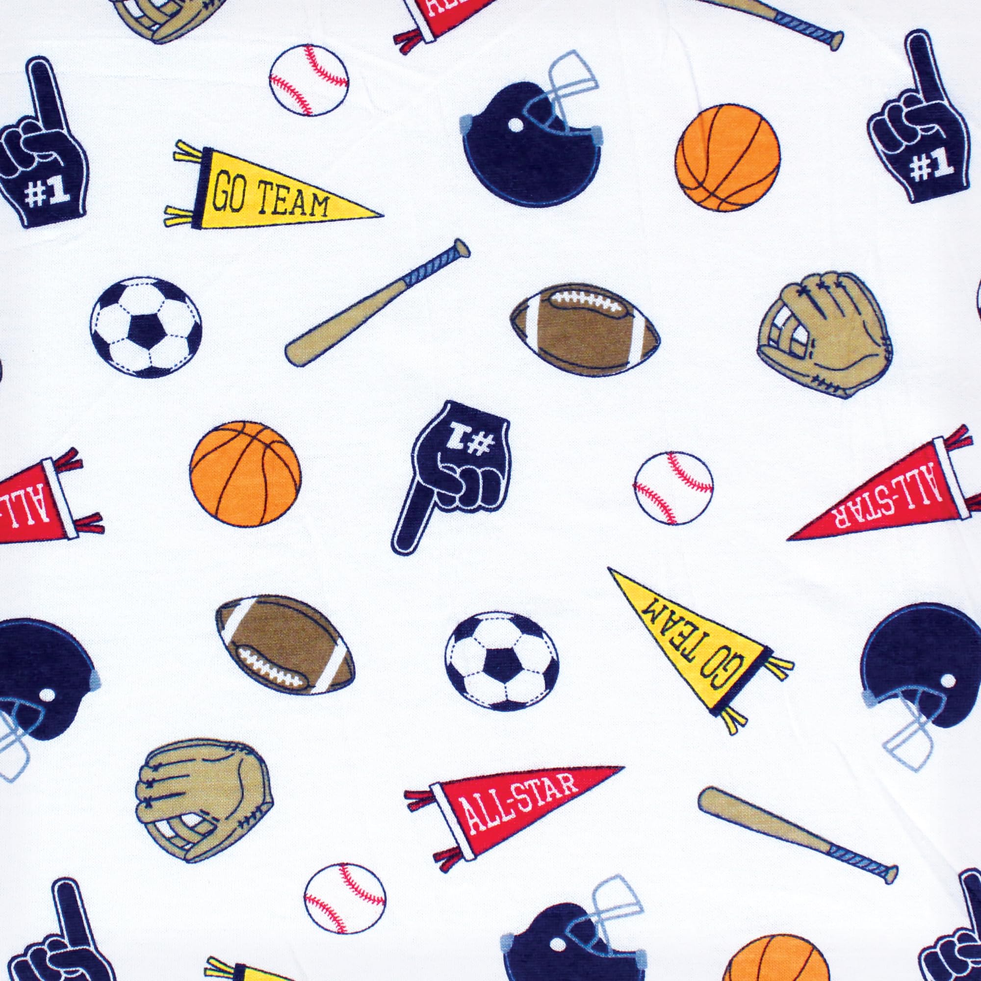 Hudson Baby Unisex Baby Cotton Toddler Pillow Case, Sports Fan, One Size