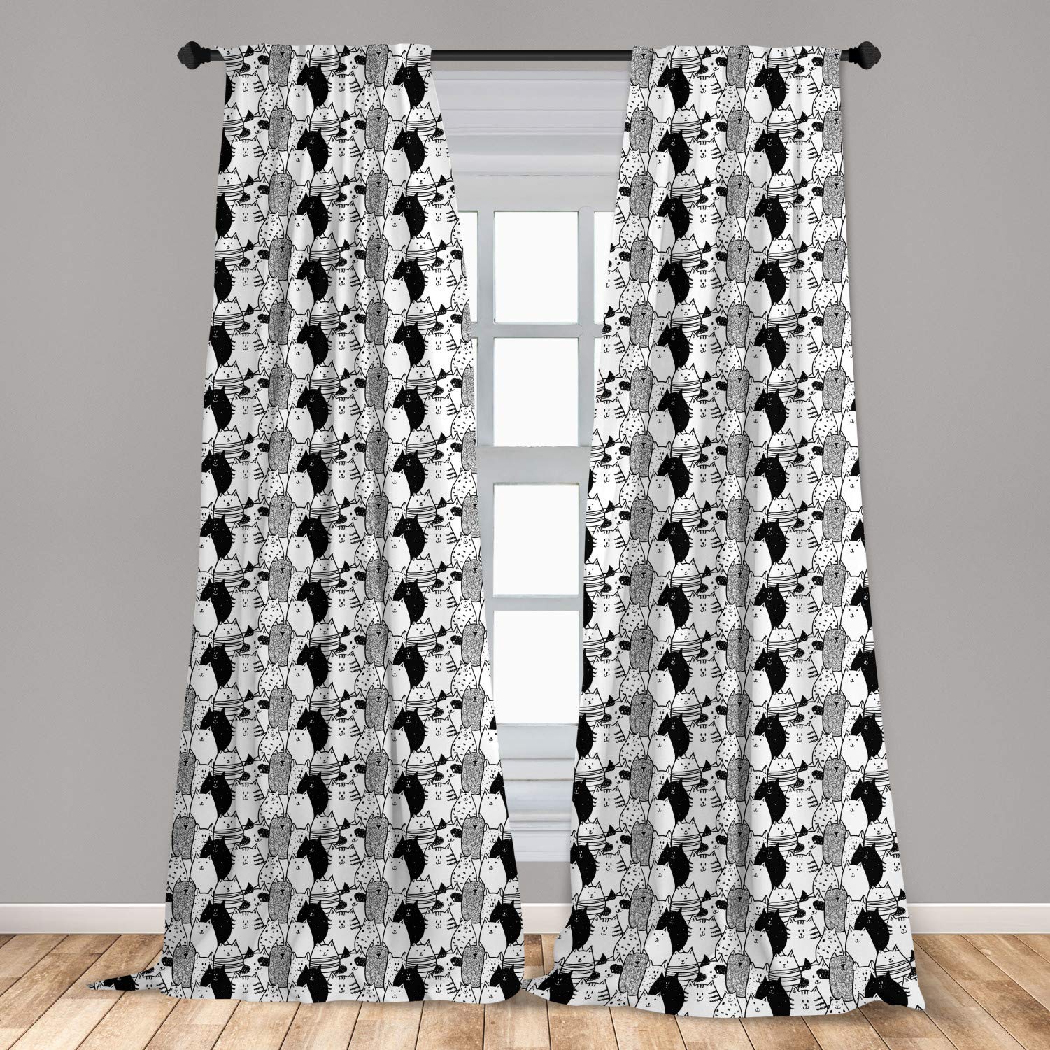 Cat Bedroom Curtains Curtains & Drapes