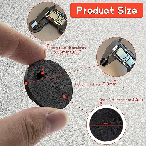 Miniatura 3 de SIXPOINTS 70 piezas de base redonda de plástico negro para figuras, soporte de 6 pulgadas compatible con figuras de juguete 112 Marvel LegendsDCGI