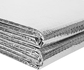 ToLanbbt Reflective Insulation Roll 23.6" x 10FT - 3MM Double Bubble Foil Thermal Shield with 60 Adhesive Tapes for Windows, RV, Attic