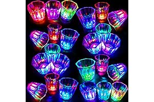 24-Pack Glow Shot Glasses: Light Up Your Nights with Vibrant LEDs