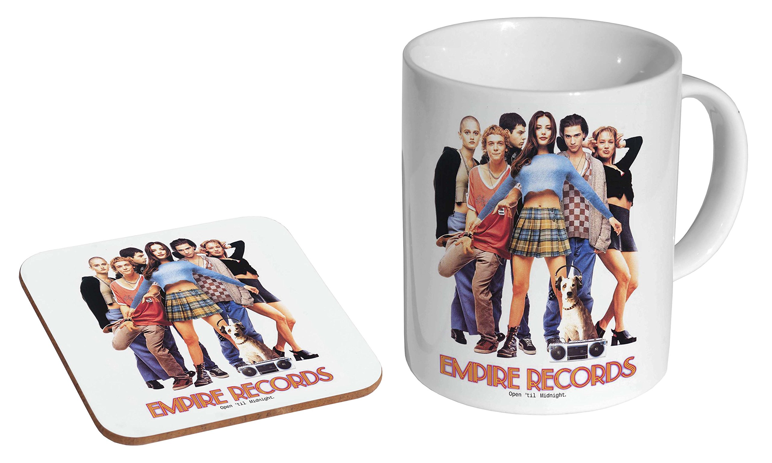 Mugmart White Empire Records Ceramic Coffee Mug + Coaster Gift Set …