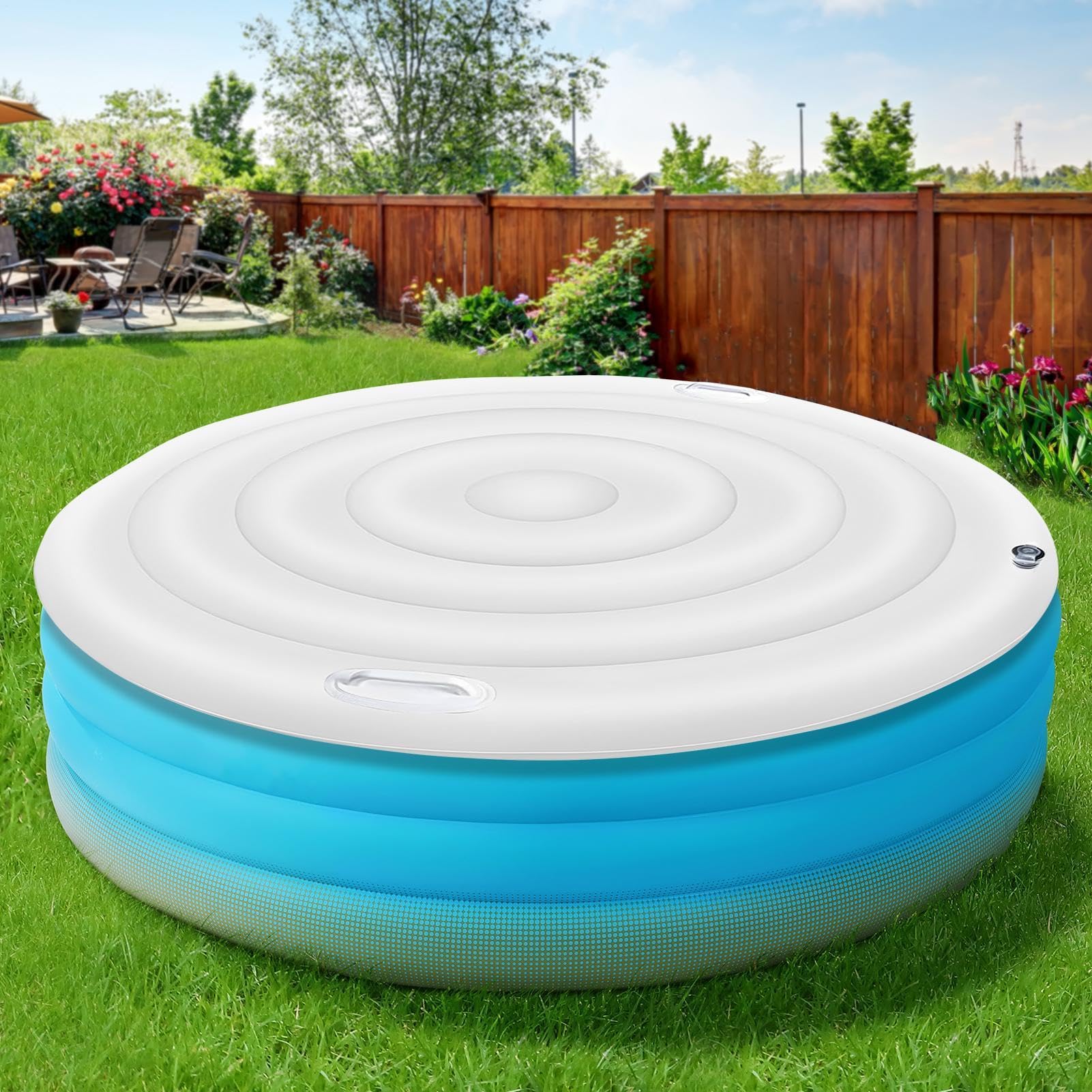Coperchio Hot Tub - Resistente Impermeabile Rotonda - Telo Di Ricambio Per Spa Da Esterno,per Inverno Estate Giardino Terrazza Hotel Commerciale Esterno