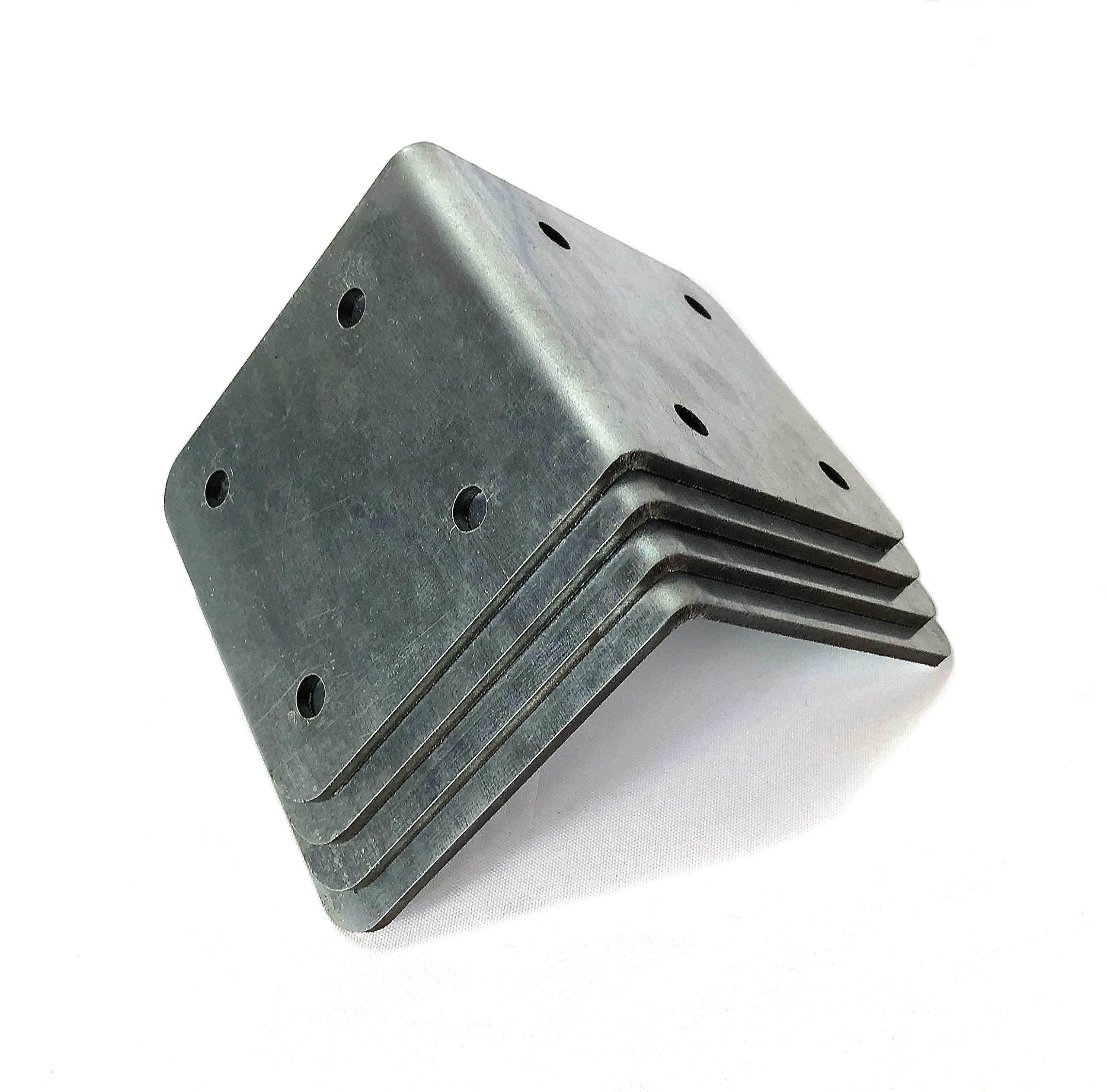 Sleeper Fit Black Or Silver Sleeperfit Small Extra Strong Railway Sleeper Corner Brackets For Raised Beds, Pathway Or Driveway Edging, Planters And Retaining Walls - Join Timber In Garden, Lawn