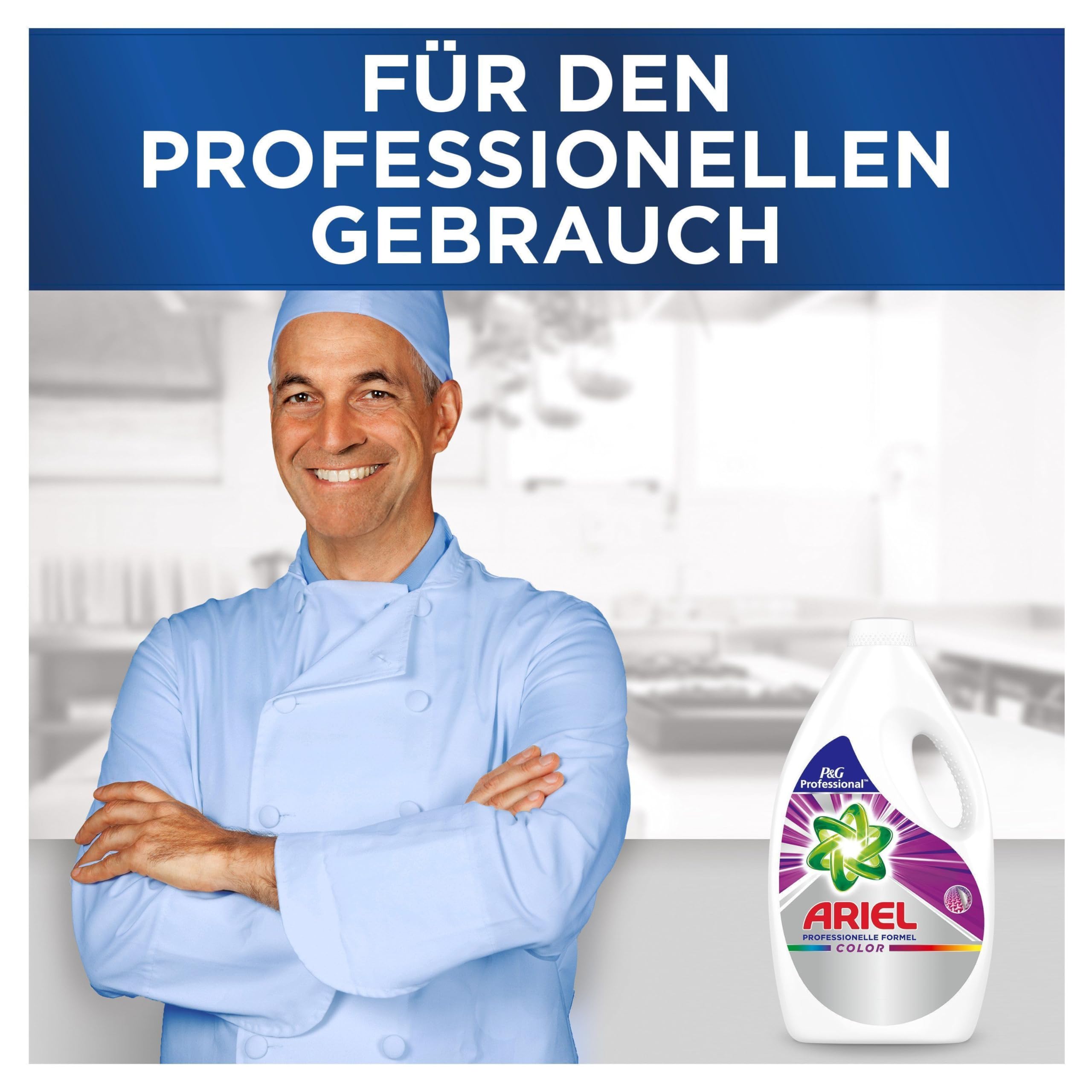 Ariel Professional Flüssig Color Waschmittel, 110 Waschladungen, 5.5 L (2 x 2.75 L), professionelle Formel für den professionellen Einsatz, Ausgezeichnete Fleckentfernung schon ab der ersten Wäsche