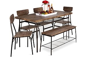 Best Choice Products 6-Piece 55in Modern Dining Set